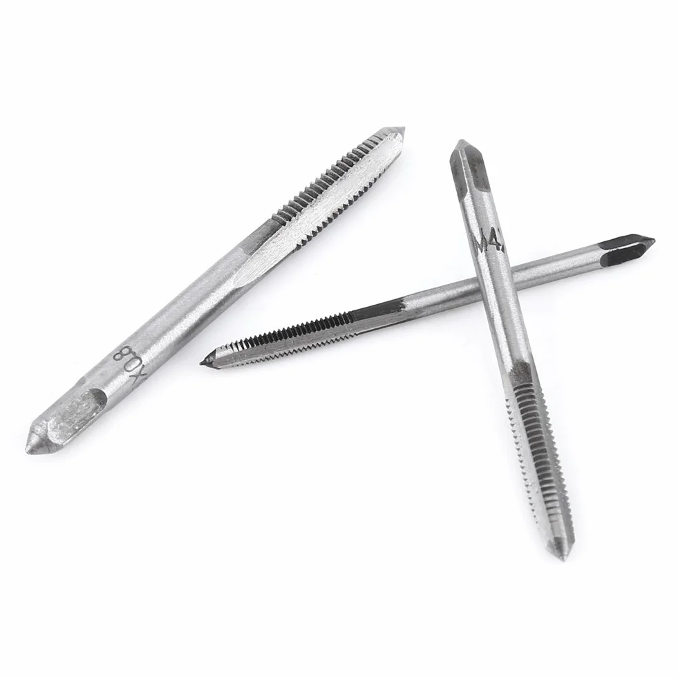 7 pezzi Hand Gewindebohrer Metrischer Gewindeschneider Stahlgewindebohrer M3 M4 M5 M6 M8 M10 M12 per Filettatura Manuale Acciaio