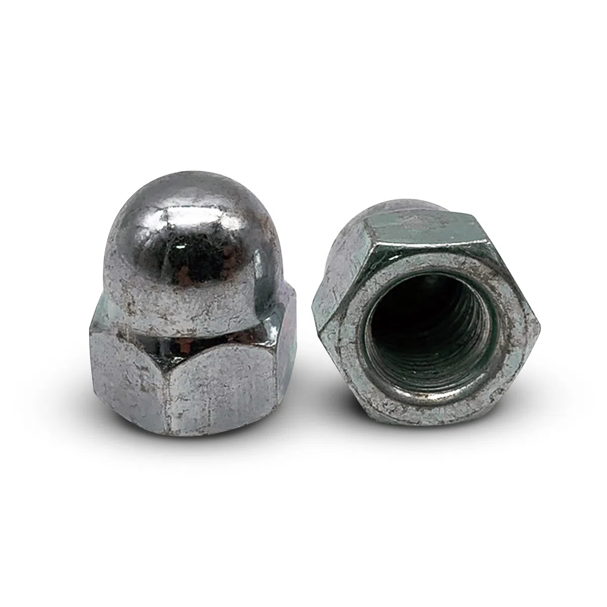 DOJA Industrial | DADO CIECO M10 | 25 Pezzi | Dadi Ciechi | Dadi a Cupola Esagonali per Viti | Acciaio Galvanizzato