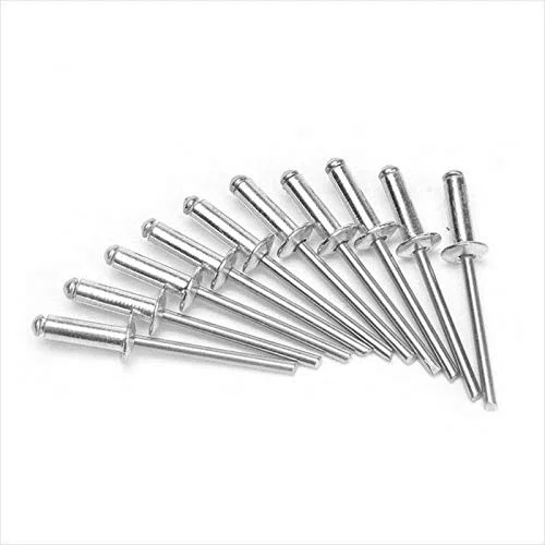 Rivetti SUPERTOOL - Rivetti in alluminio a flangia grande, 2,4/3,2/4/4,8 mm, confezione da 50 (4 x 20 mm)