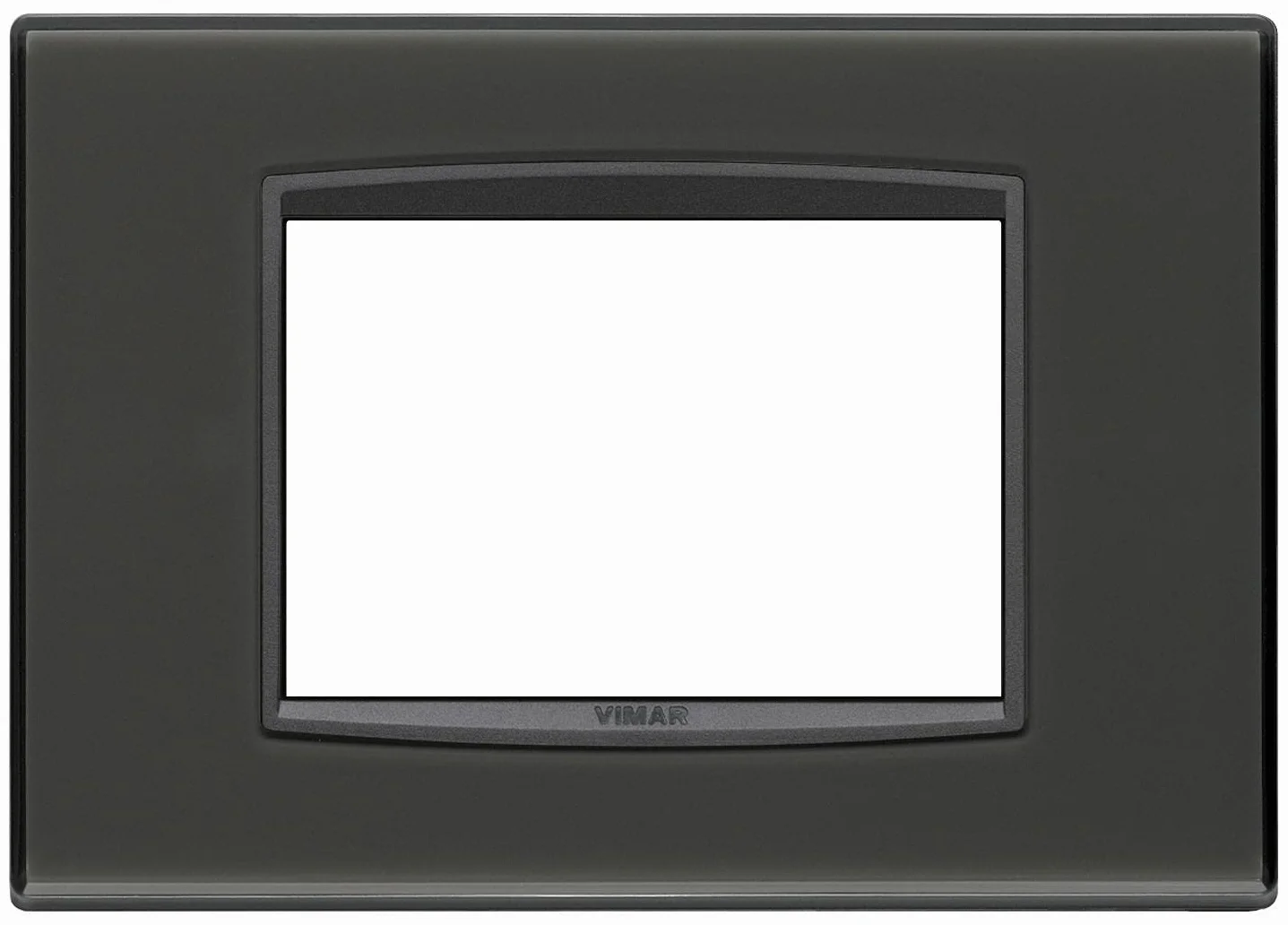 VIMAR EIKON PLACCA CLASSIC 3 MODULI REFLEX COLORE ANTRACITE 20653.42