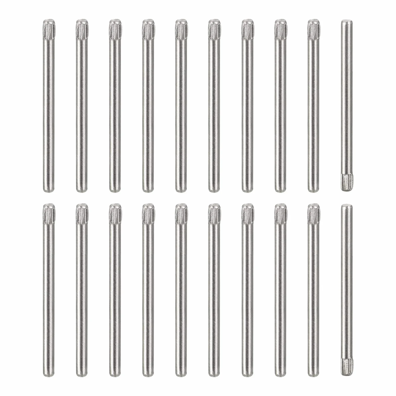 QUARKZMAN 1,6x25mm 304 Spine in Acciaio Inossidabile, 60pz Spina a Testa Scanalata con Estremità Piana, Spina Cilindrica Posizionamento Supporto Letto Scaffale Elementi Fissaggio Ripiani