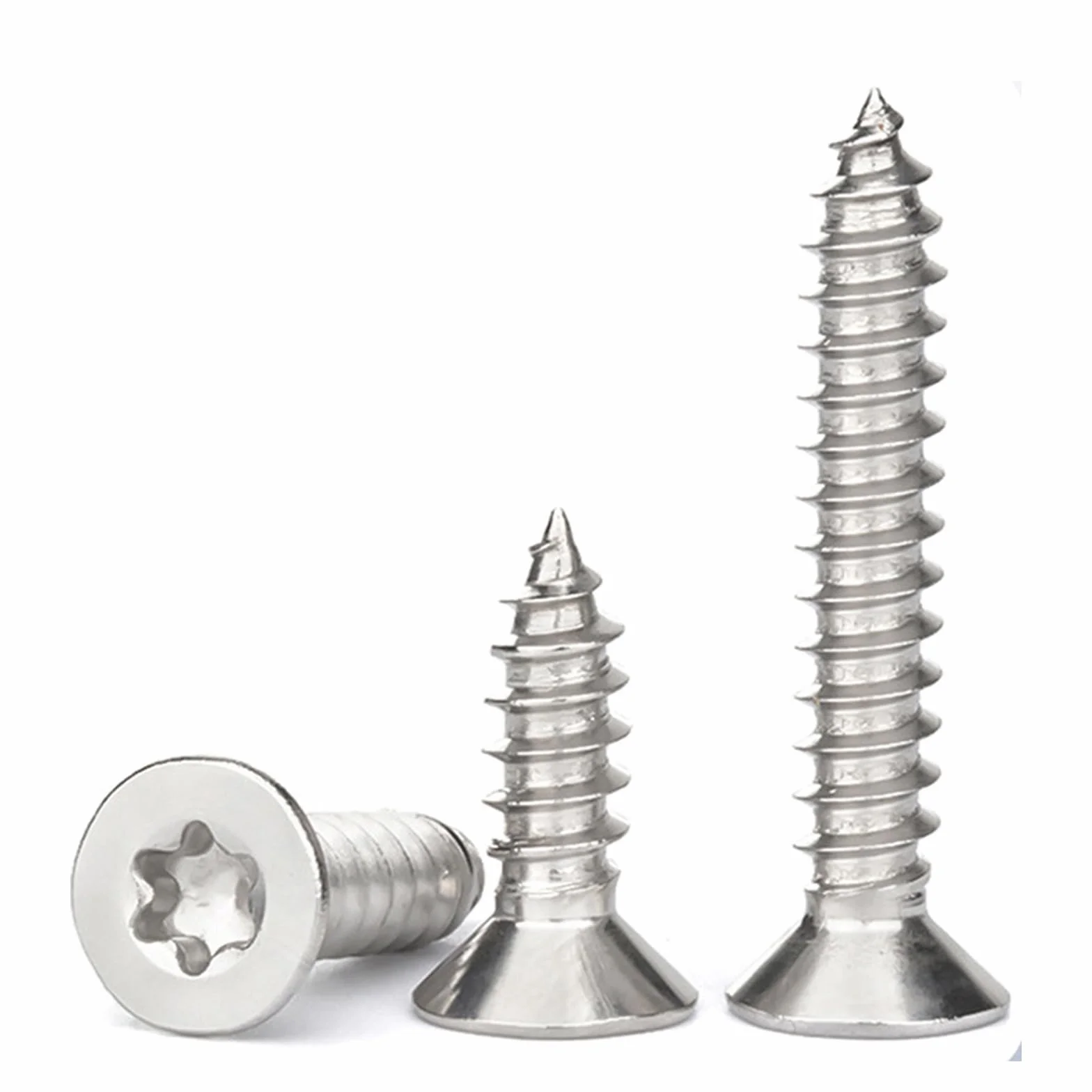50 Pezzi Viti Torx a Testa Svasata M3x20mm, Viti Autofilettanti Acciaio Inox A2 V2A, Filettatura Completa per Legno e Cartongesso