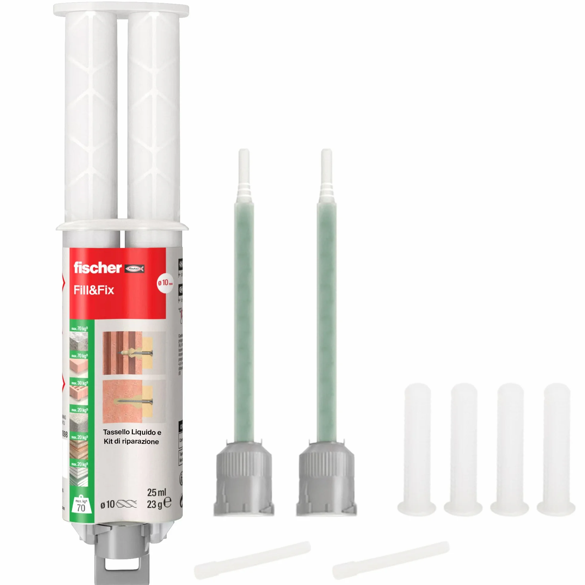 Fischer Fill and Fix Riparazione Fori Tasselli Resina Bicomponente 51098