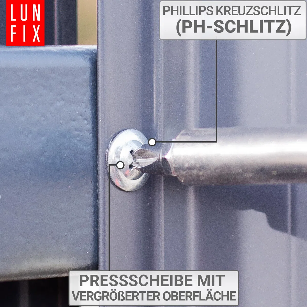 Viti autofilettanti per metallo 4,2x19mm, 1000 pezzi, viti autoperforanti zincate, testa bombata a croce PH, autofilettanti per lamiera in acciaio zincato per fissaggi rapidi e precisi, Lun Fix