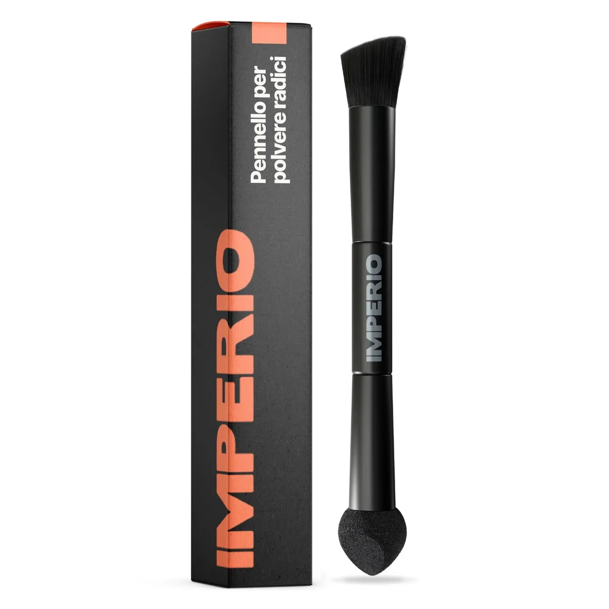 IMPERIO 2in1 pennello per polvere capelli per applicazione precisa e sfumatura di polvere per radici e per ricreare ciocche di capelli (L'Originale)