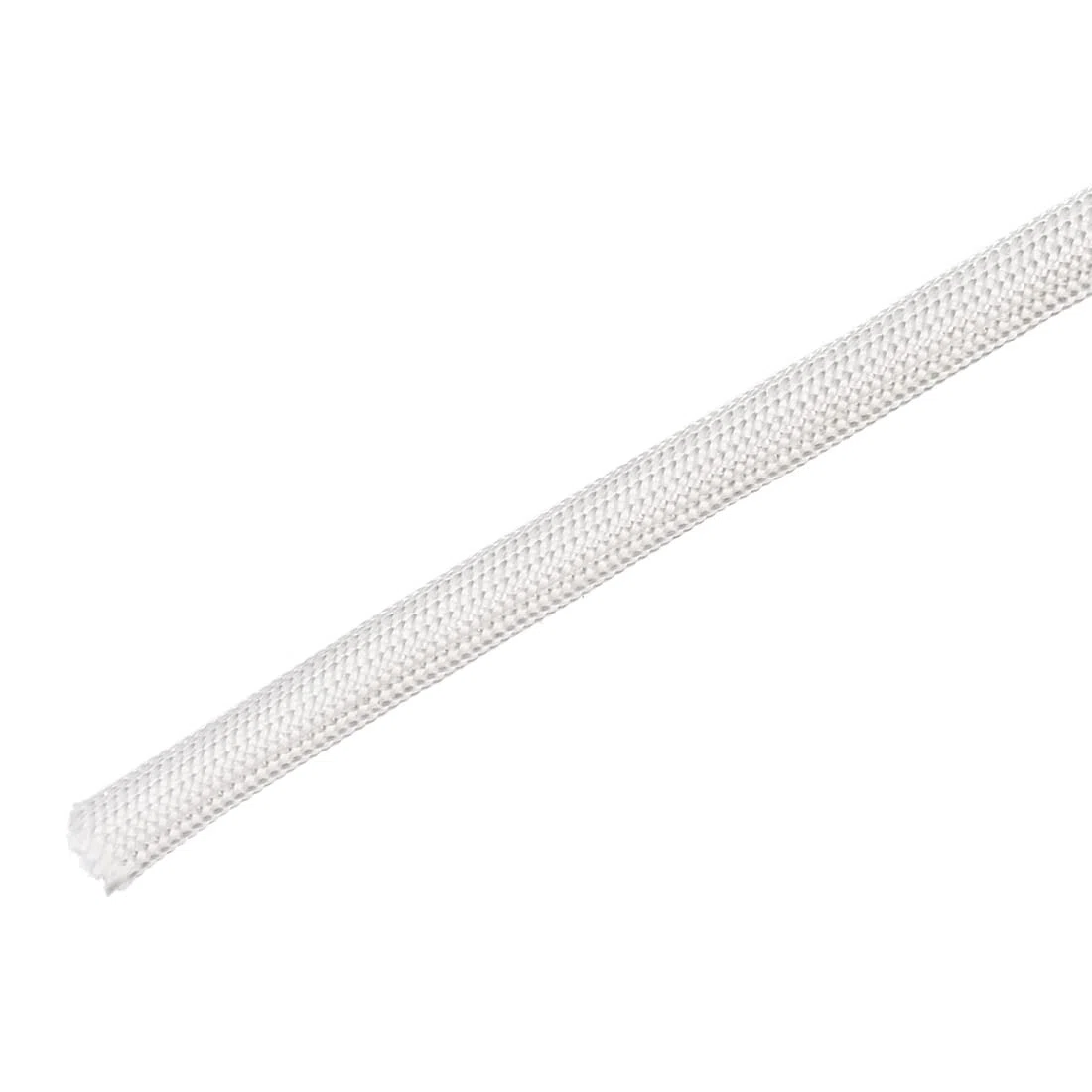 PATIKIL 9.8Ft-5mm Isolamento Treccia Manica, Alta TEMP Fibra Vetro Manica per Filo Protezione Bianco