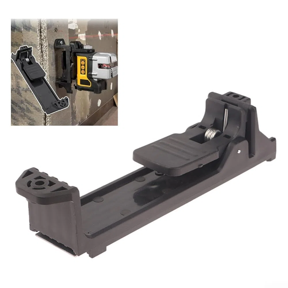 Besttoolifes - Staffa di montaggio a parete per livella laser - Supporto regolabile in plastica resistente per DW0811LR, DW0822LG, DW0822LR - Supporto da parete nero per attrezzi e officine