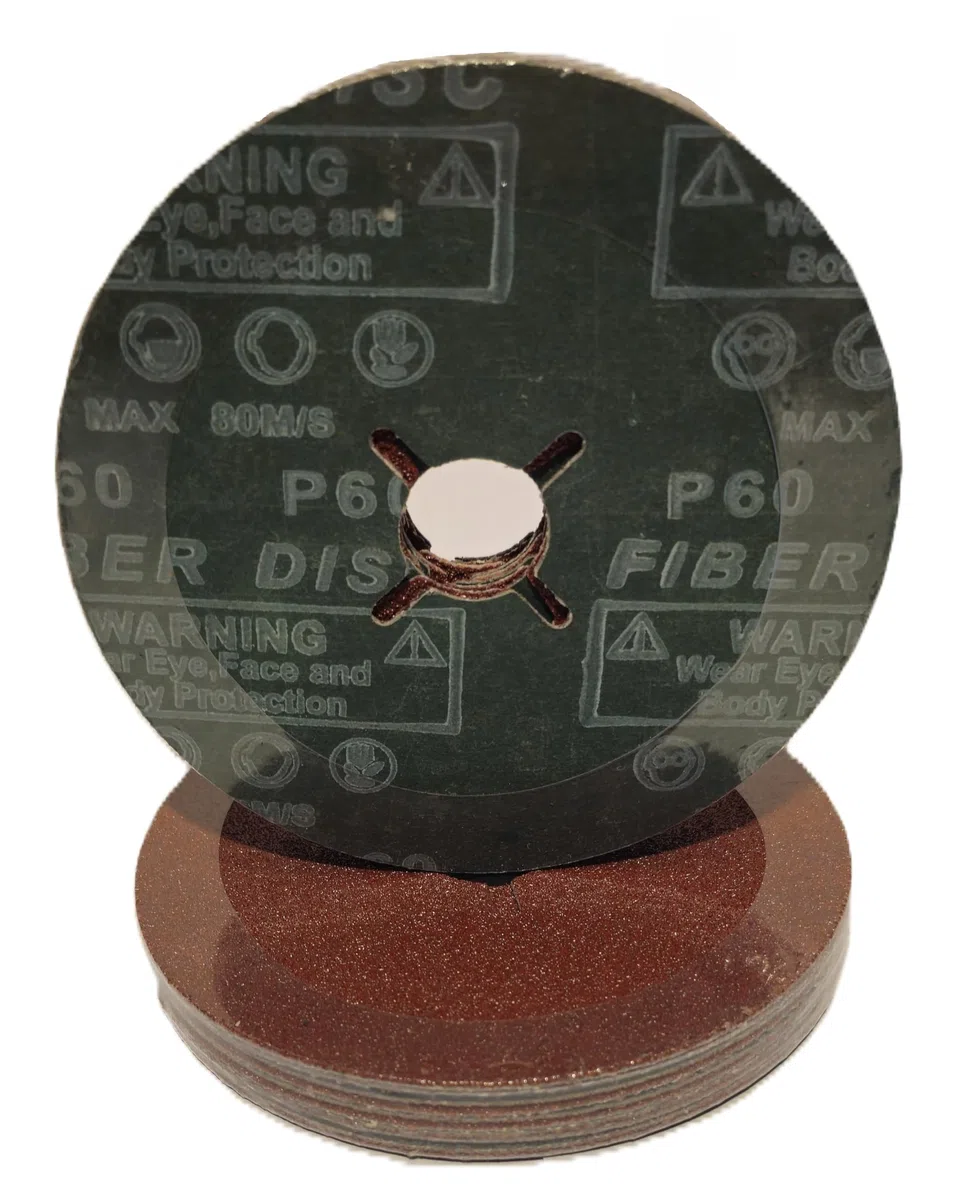 Disco in fibra abrasiva, 125 mm, grana a scelta: P24 – P120 (grana 36)