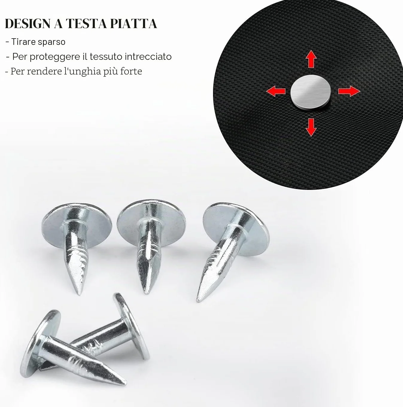 Chiodi in feltro per tetto 12 mm 100 pezzi per coperture ardesia