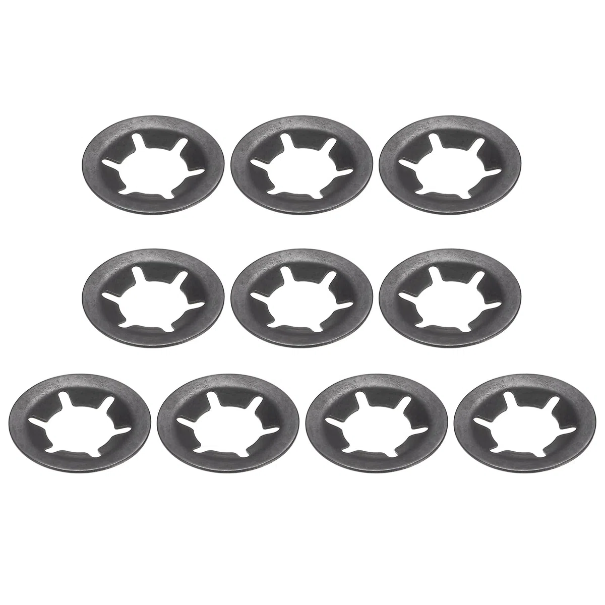 QUARKZMAN 10mm x 20mm Stella Blocco Rondella x 10pz Interno Dente Stella Blocco per Macchinari e Attrezzature