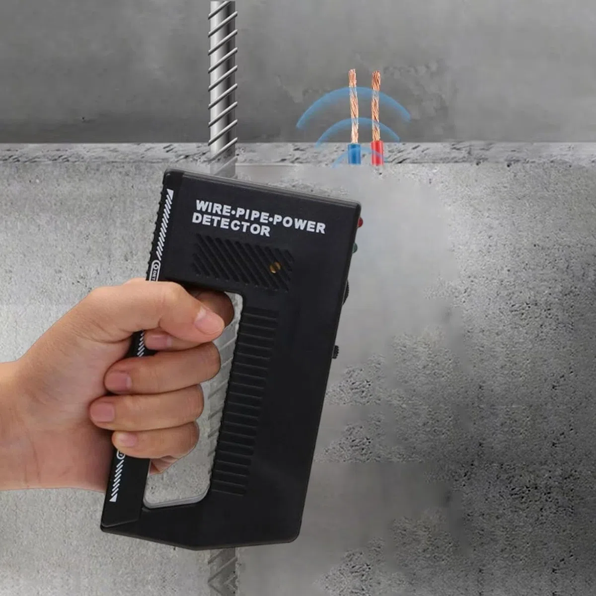 Metal detector per scanner a parete per tubi, metal detector per tubi metallici, Localizzatore di cavi elettrici regolabile ad alta sensibilità nel muro, Allarmi sonori e visivi, scanner da parete mul