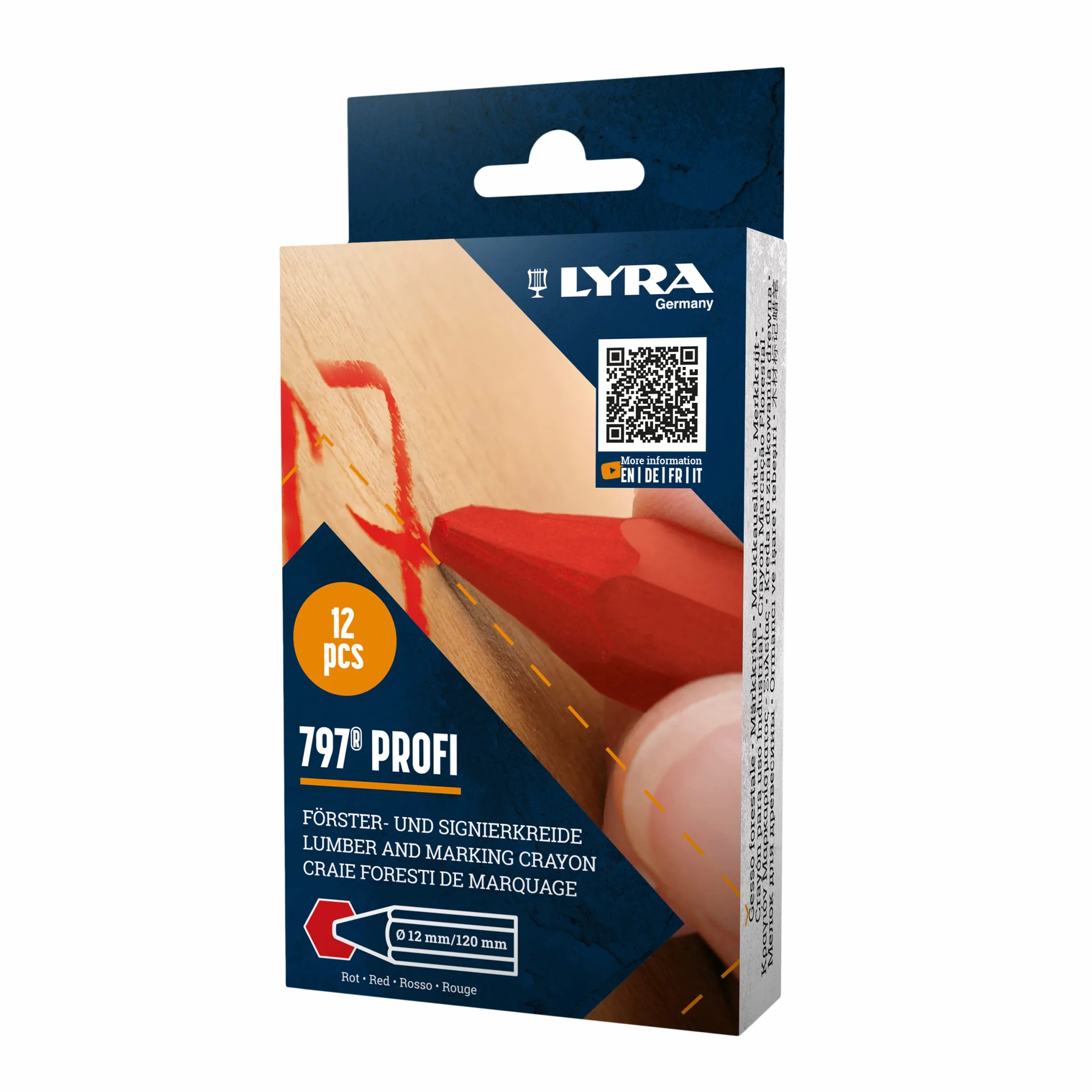 GESSETTO cm.12 ROSSO LYRA (Pz 12) [LYRA2 ]