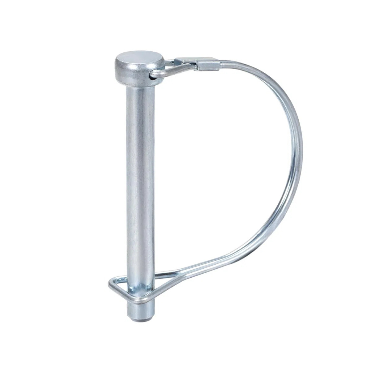 DTGN 8mm x 72mm (DxL) Spina di Bloccaggio Albero - 1pz - Ideale per Rimorchi Agricoli Prati - Spina Accoppiatore Rotonda in Acciaio al Carbonio - Tono Argento