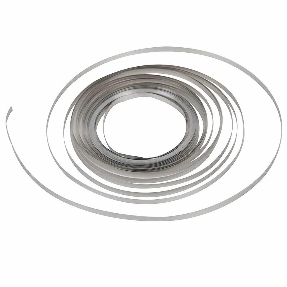 10 Metri Striscia di Nichel per Saldatura a Punti per Batteria in Acciaio nichelato (0,1 mm x 5 mm x 10 Metri)
