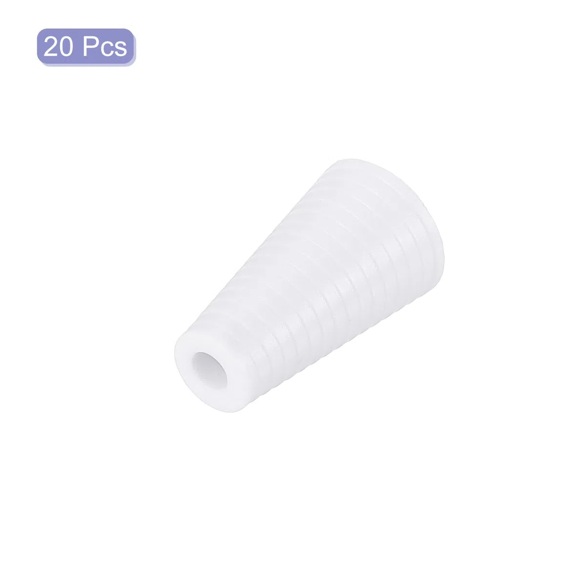 QUARKZMAN 20Pcs Pomelli Per Cordone, 19mm Nappe Per Tende Cieche Pomelli In Plastica Per Cordone Pendenti Per Tende Cieche Tapparelle Persiane, Bianco