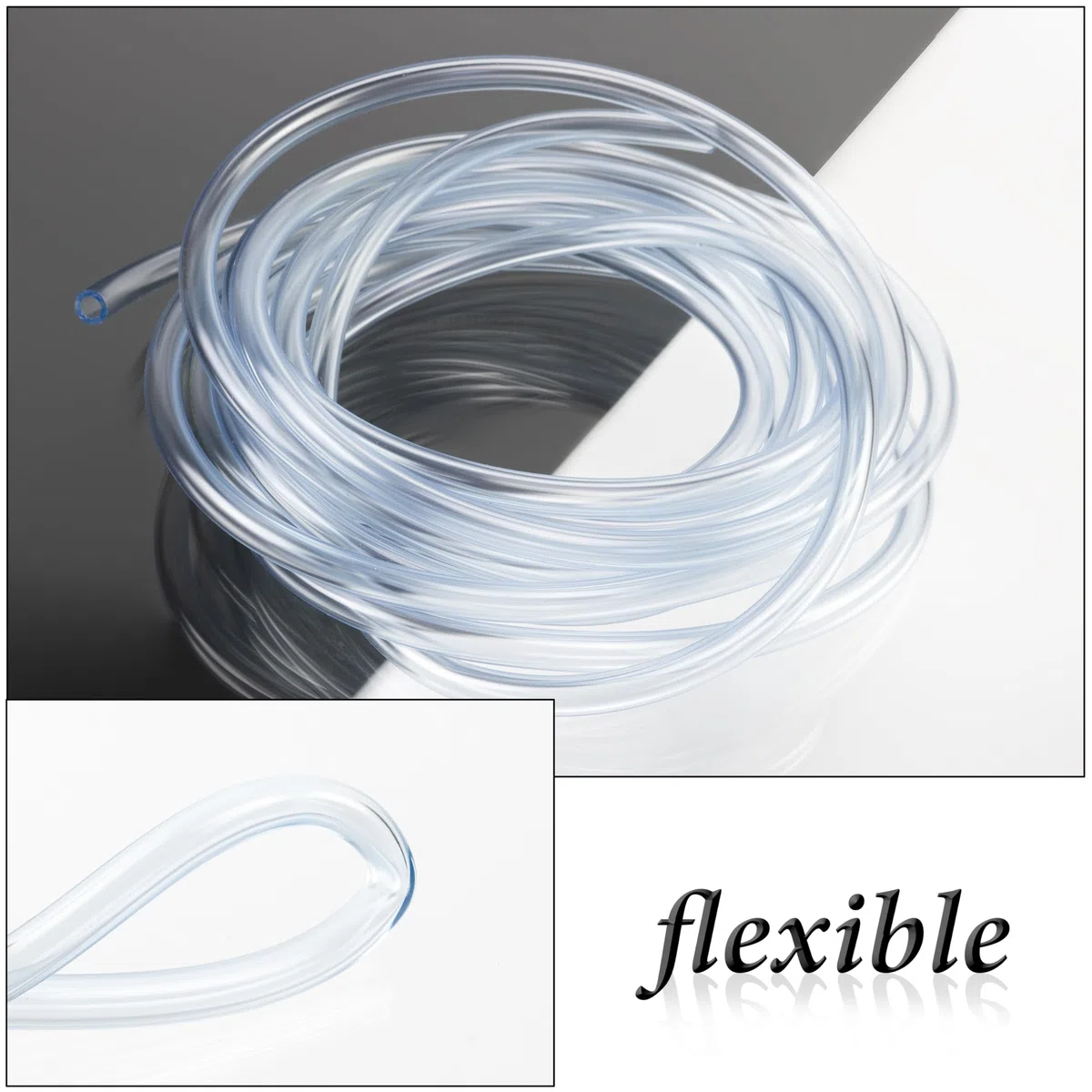 AERZETIX Tubo universale flessibile trasparente 4.5 m Ø5x1.5 mm in plastica