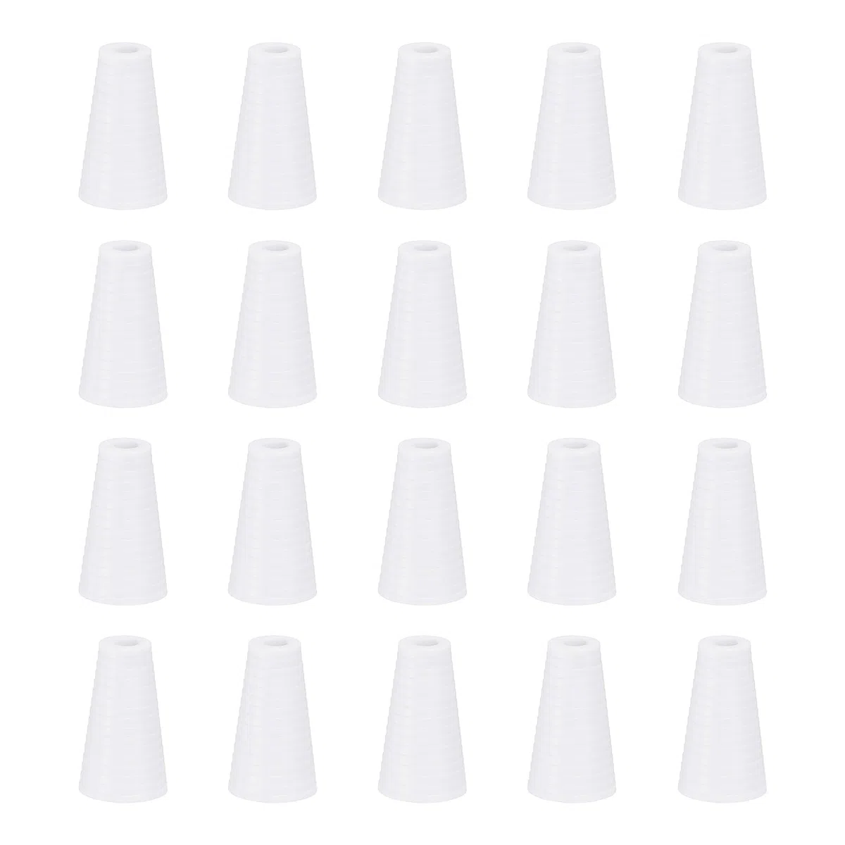 QUARKZMAN 20Pcs Pomelli Per Cordone, 19mm Nappe Per Tende Cieche Pomelli In Plastica Per Cordone Pendenti Per Tende Cieche Tapparelle Persiane, Bianco