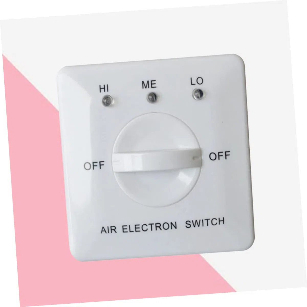 Gadpiparty regolatore a tre velocità del ventilconvettore Interruttore per ventilatore centrale regolatore di aria condizionata del ventilatore del tubo del pannello bianca
