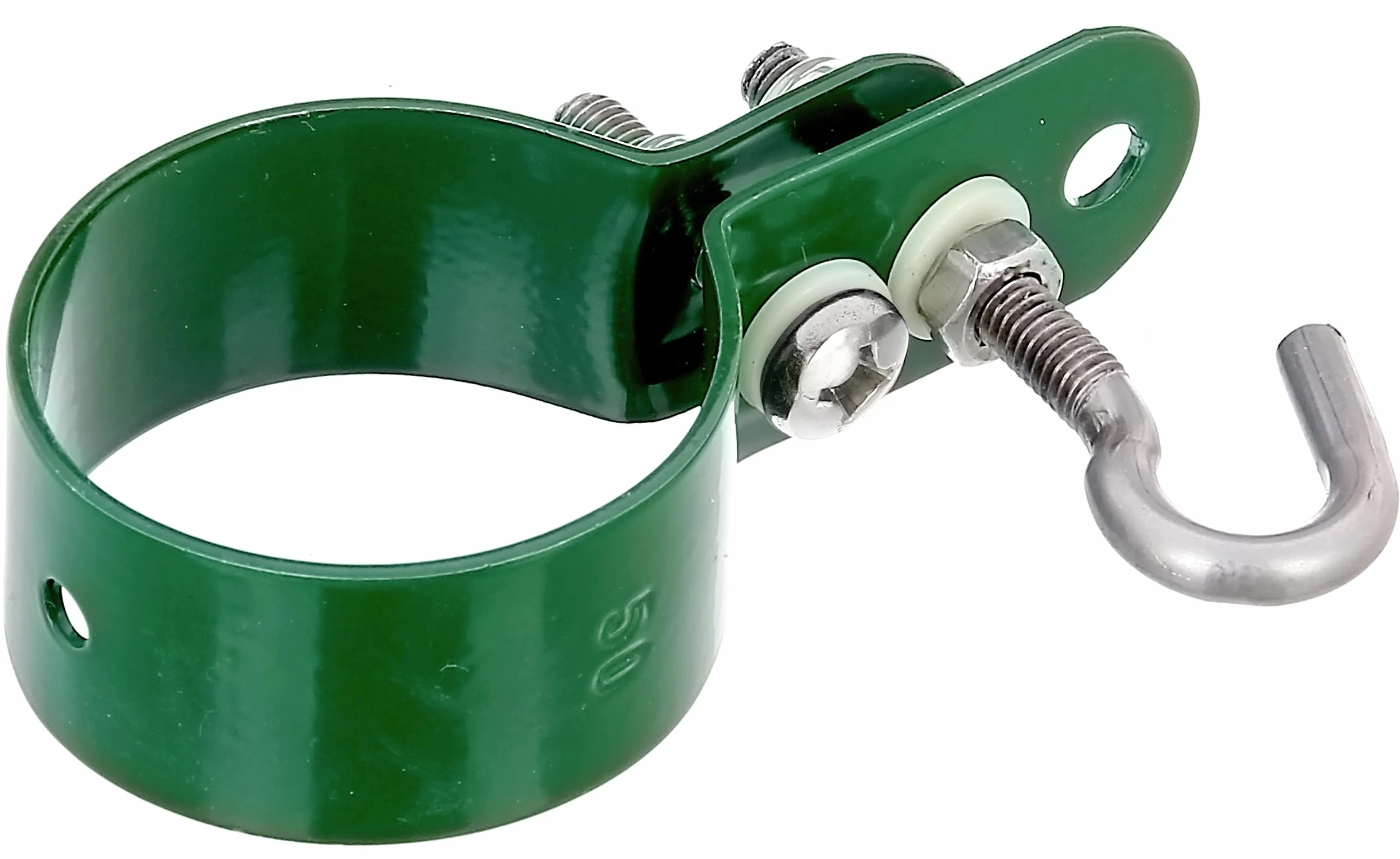 Alberts 655624 - Fascetta per aste intrecciate, zincata, con rivestimento in plastica, diametro 48 mm