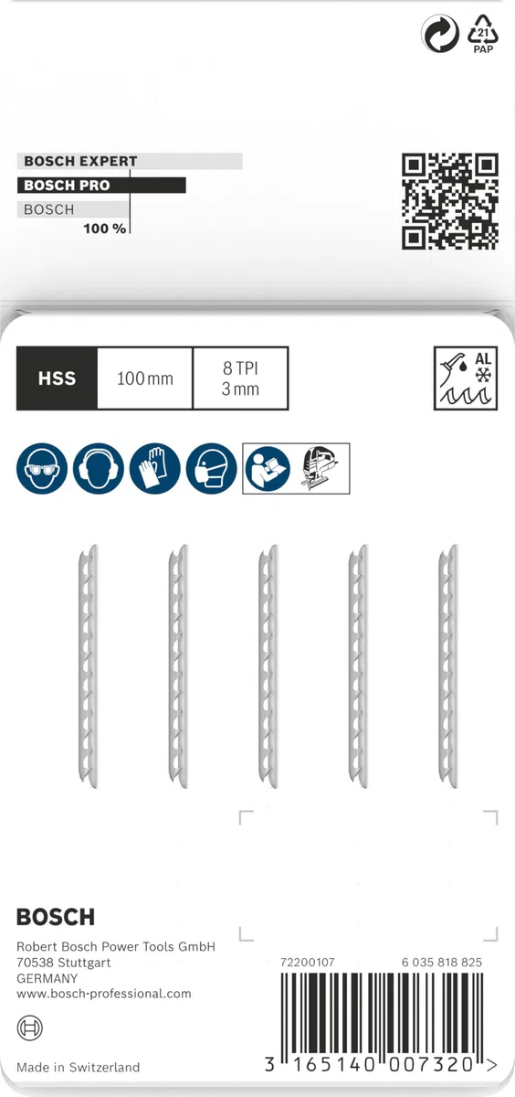 Bosch Professional 5x Lame per seghetto alternativo T 227 D Special for Alu (per Alluminio, accessorio Seghetto alternativo)