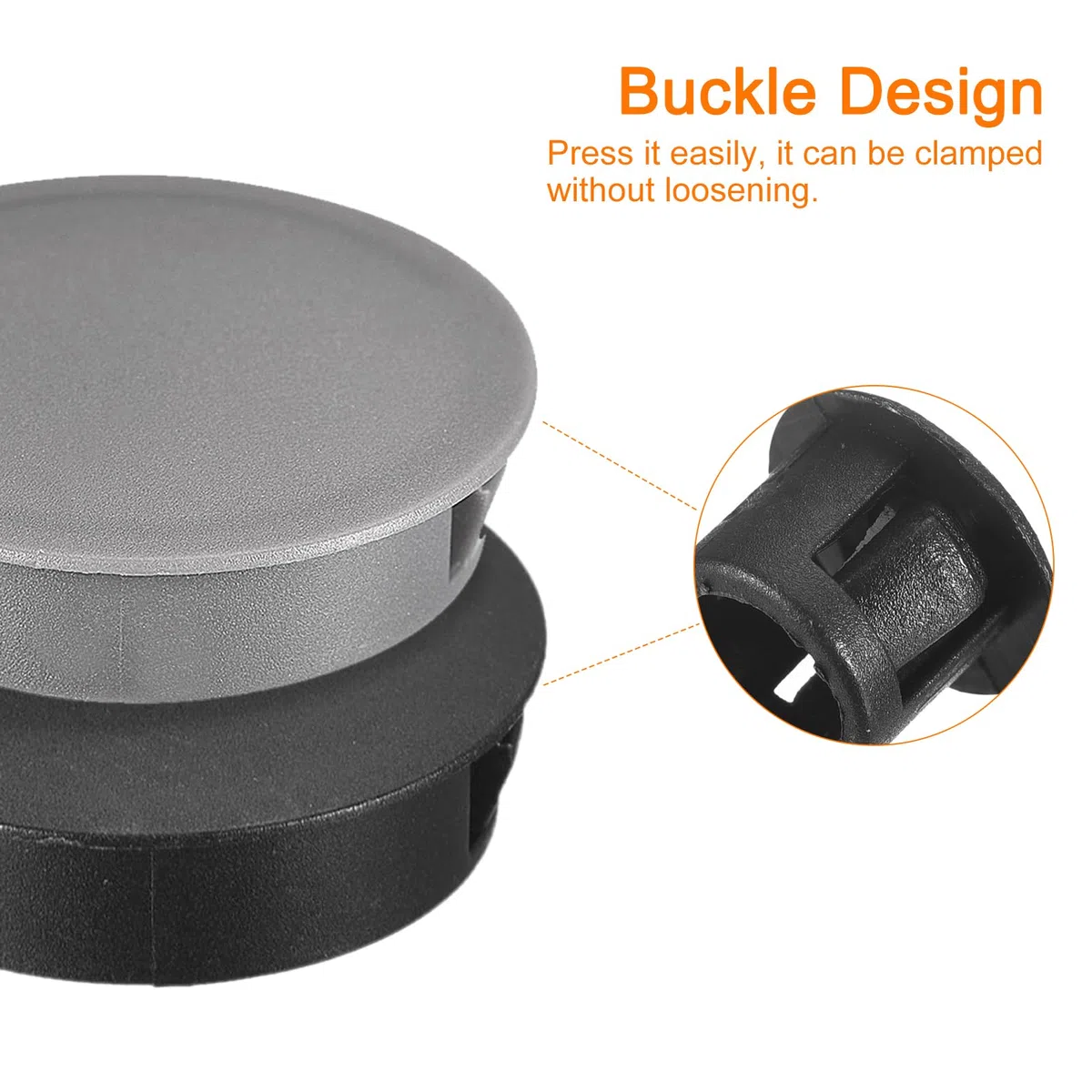 QUARKZMAN Tappi Fori Plastica da 20mm (25/32"), 26Pz Tappi Copriforo, Tappo di Copertura in Plastica Tipo a Incasso, Tappi Chiusura Roton Mobili, Inserti Estremità Pannelli, Neri
