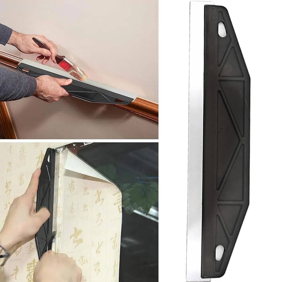Bordo dello scudo della vernice, forniture per la pittura della casa, spazzola a rullo con manico antiscivolo, controllo preciso e costruzione robusta, strumento per imbiancare casa, auto, pavimenti