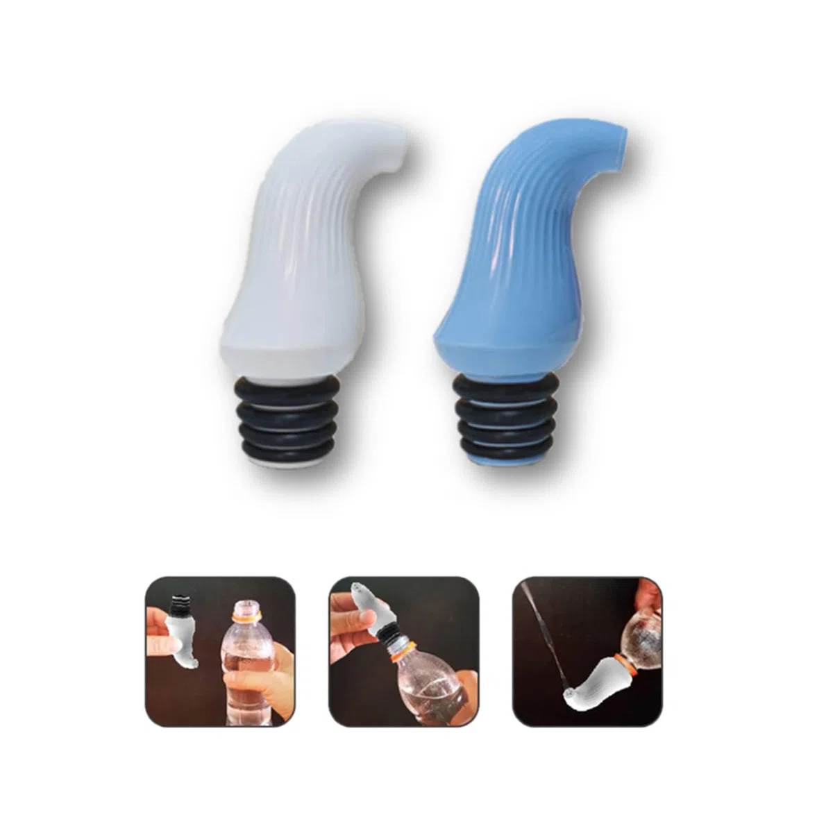 Bidet da viaggio portatile |Spruzzatore doccetta pulizia igienica wc | Doccino campeggio, camper | Post parto e cura bambino | Emorroidi, mestruazioni, prurito intimo, lavaggio anale. Bianco