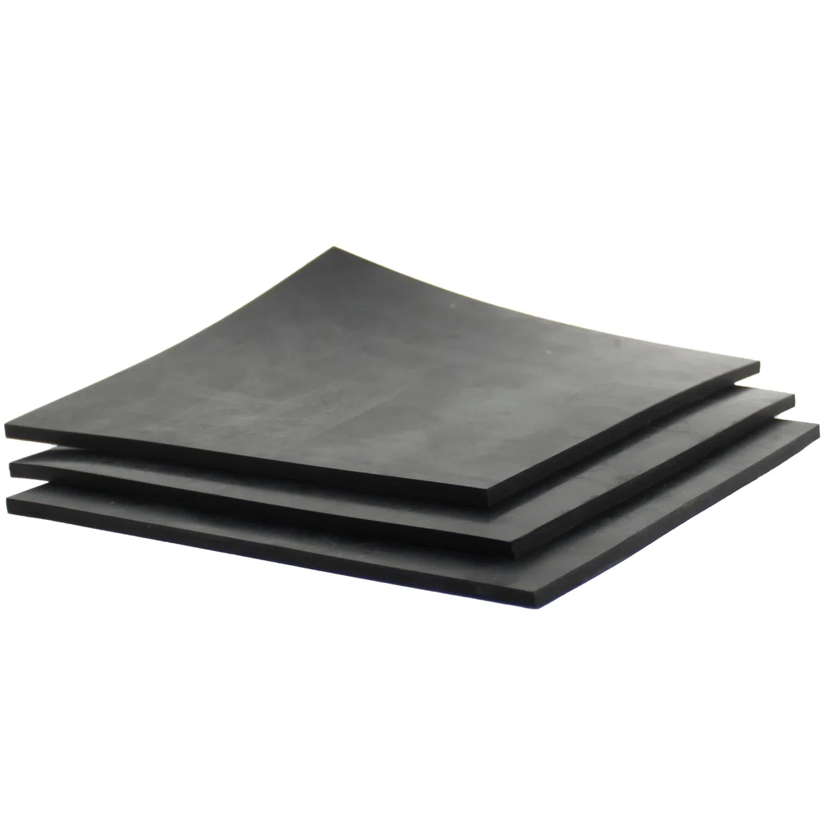 Lifeswonderful - 3 Pezzi Tappetini Durevoli - Stuoie di Gomma Multiuso - Tagliati a Misura - 150 x 150 x 4mm