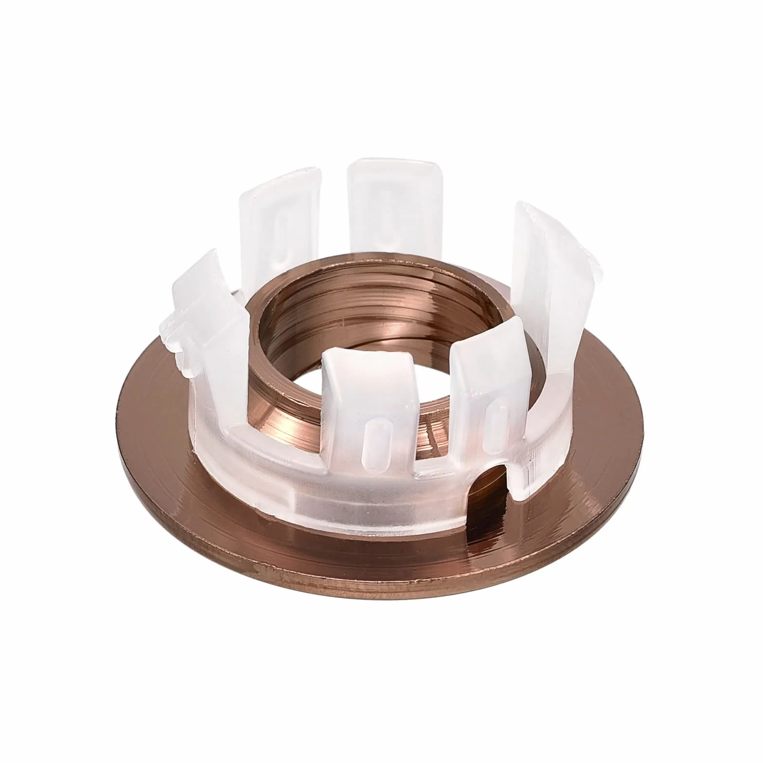QUARKZMAN Lavello Filo Fuoriuscita Coperchio, Lavello Fuoriuscita cerchio 25,3mm Bagno Cucina Lavello Scarico Copri Foro Inserisci Cappucci Rotondi, Rosa Oro