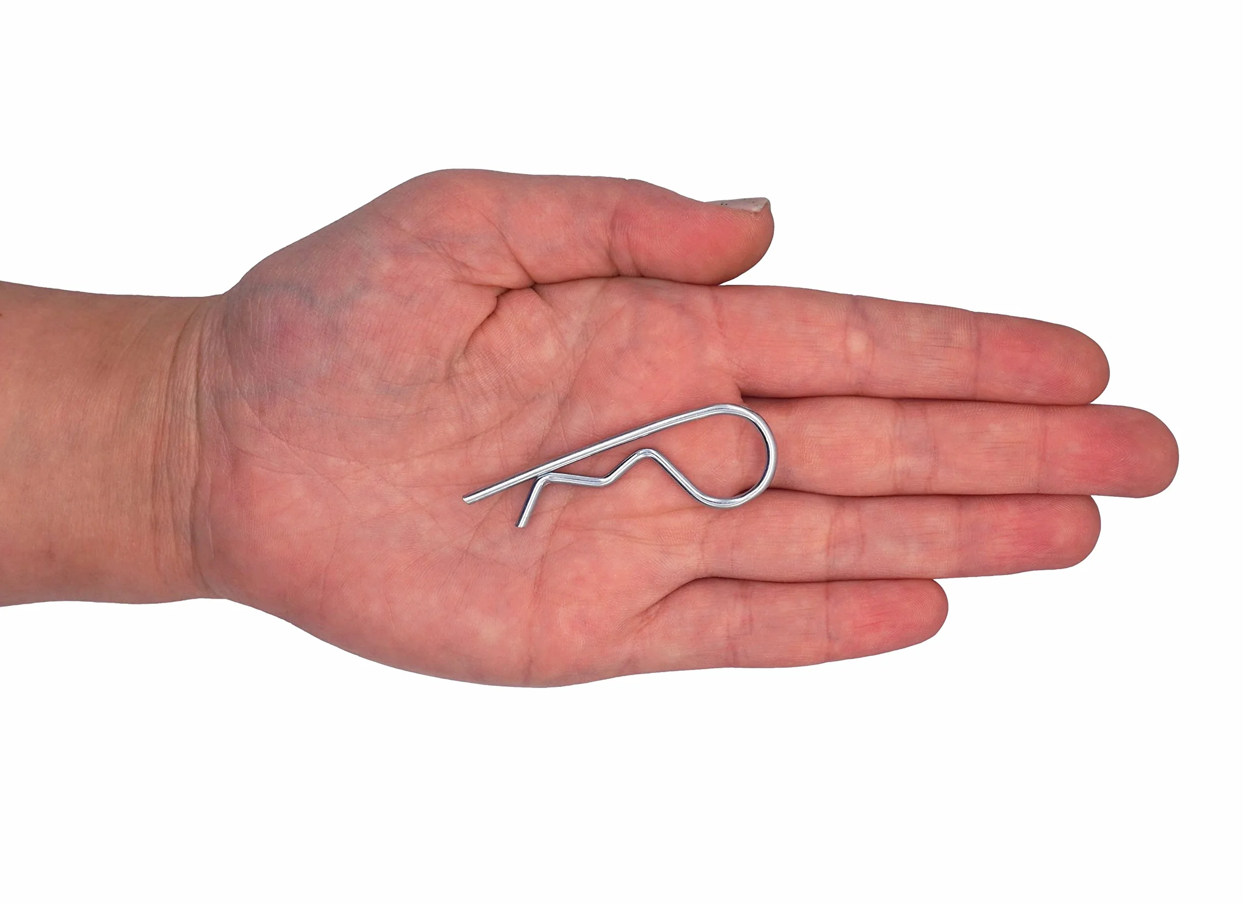 Coppiglie a molla in acciaio zincato 2 mm, clip a R, SKIR'CO 2 pezzi