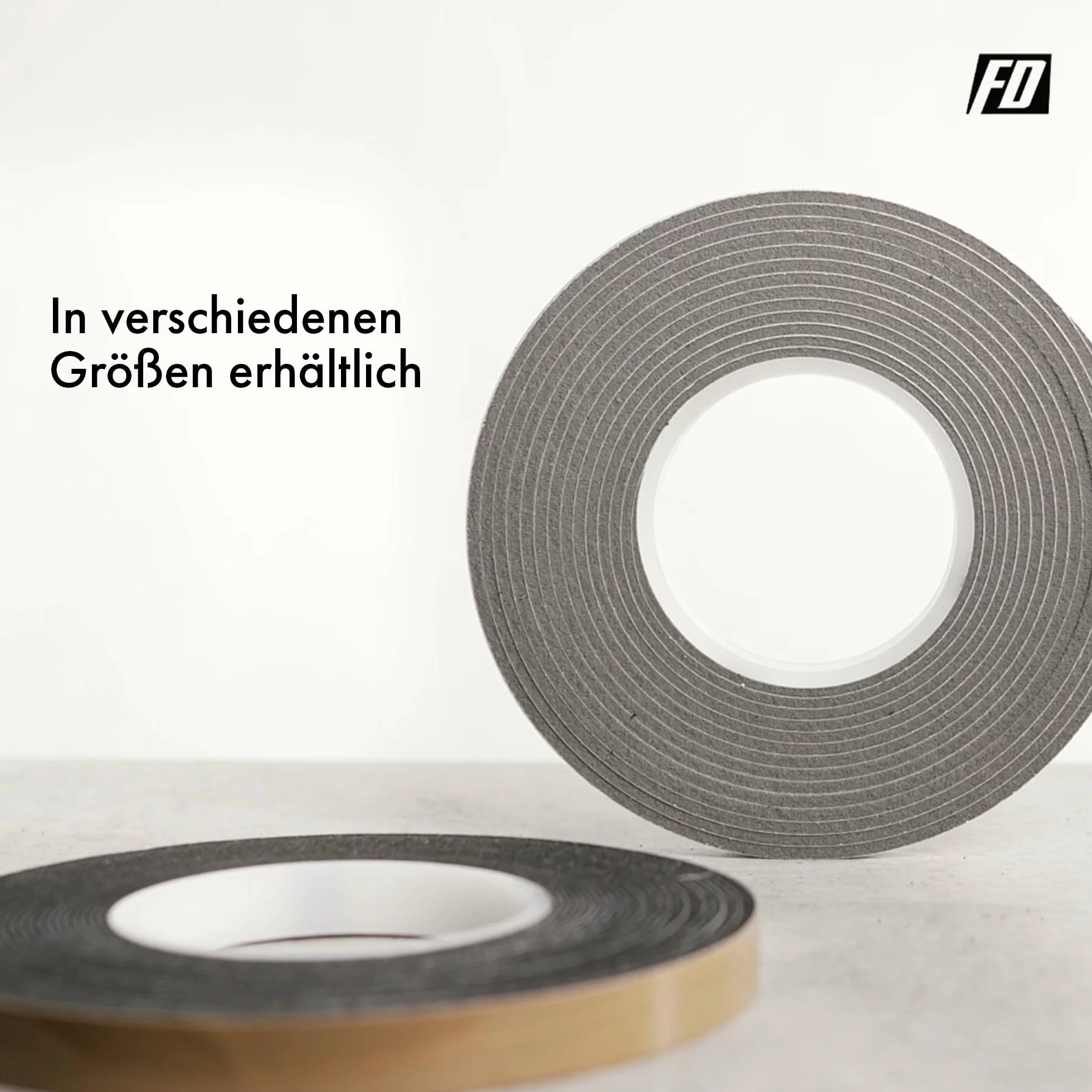 FD-Workstuff Nastro di Compressione 10/3 │ grigio │ 1 pezzo │ 10 m di lunghezza │ larghezza rotolo: 10 mm, larghezza giunto: 3-15 mm │ Nastro Sigillante per Giunto │ Nastro Sigillante per Fughe
