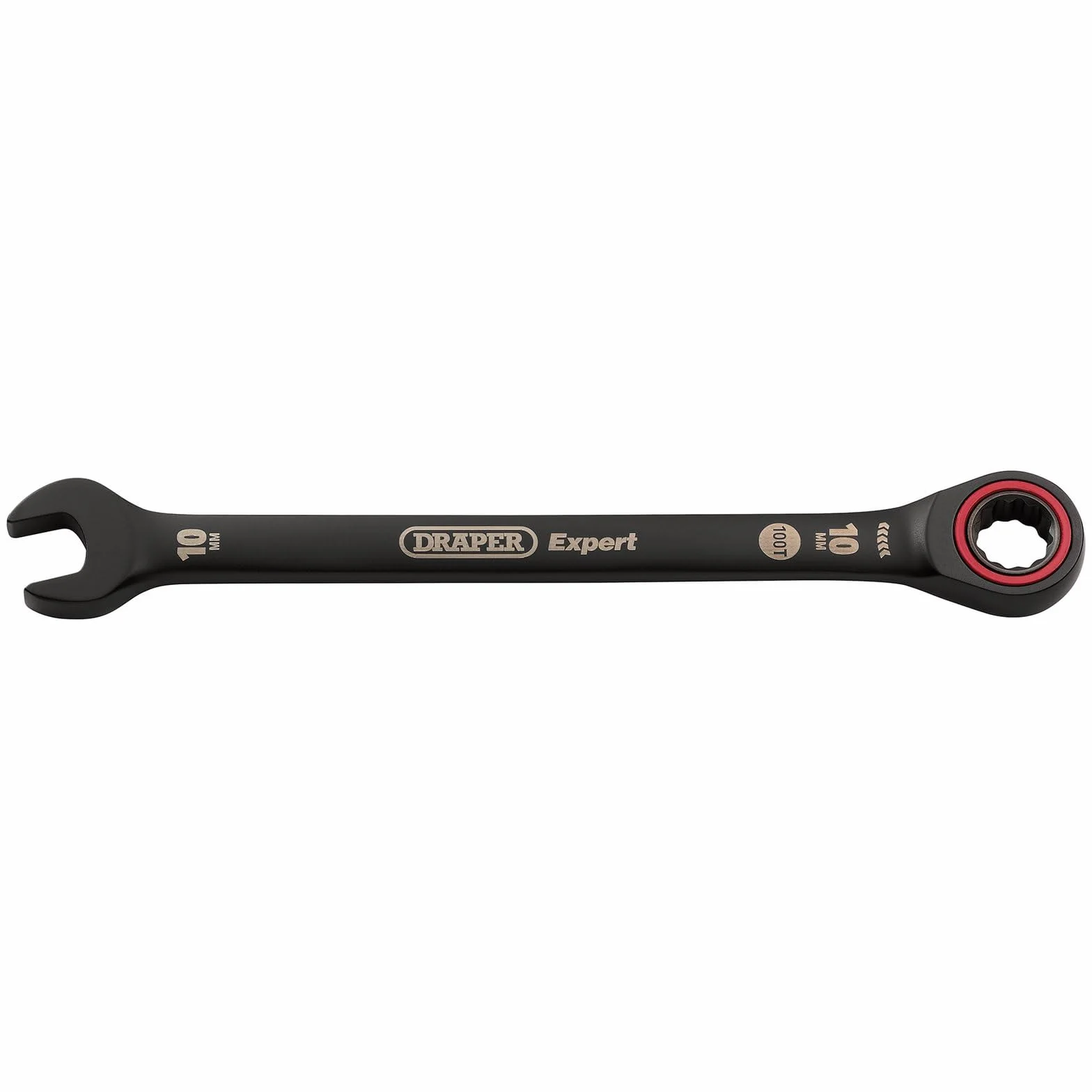 Draper Expert 03881 - Chiave combinata a cricchetto con sistema metrico, 10 mm, colore: nero