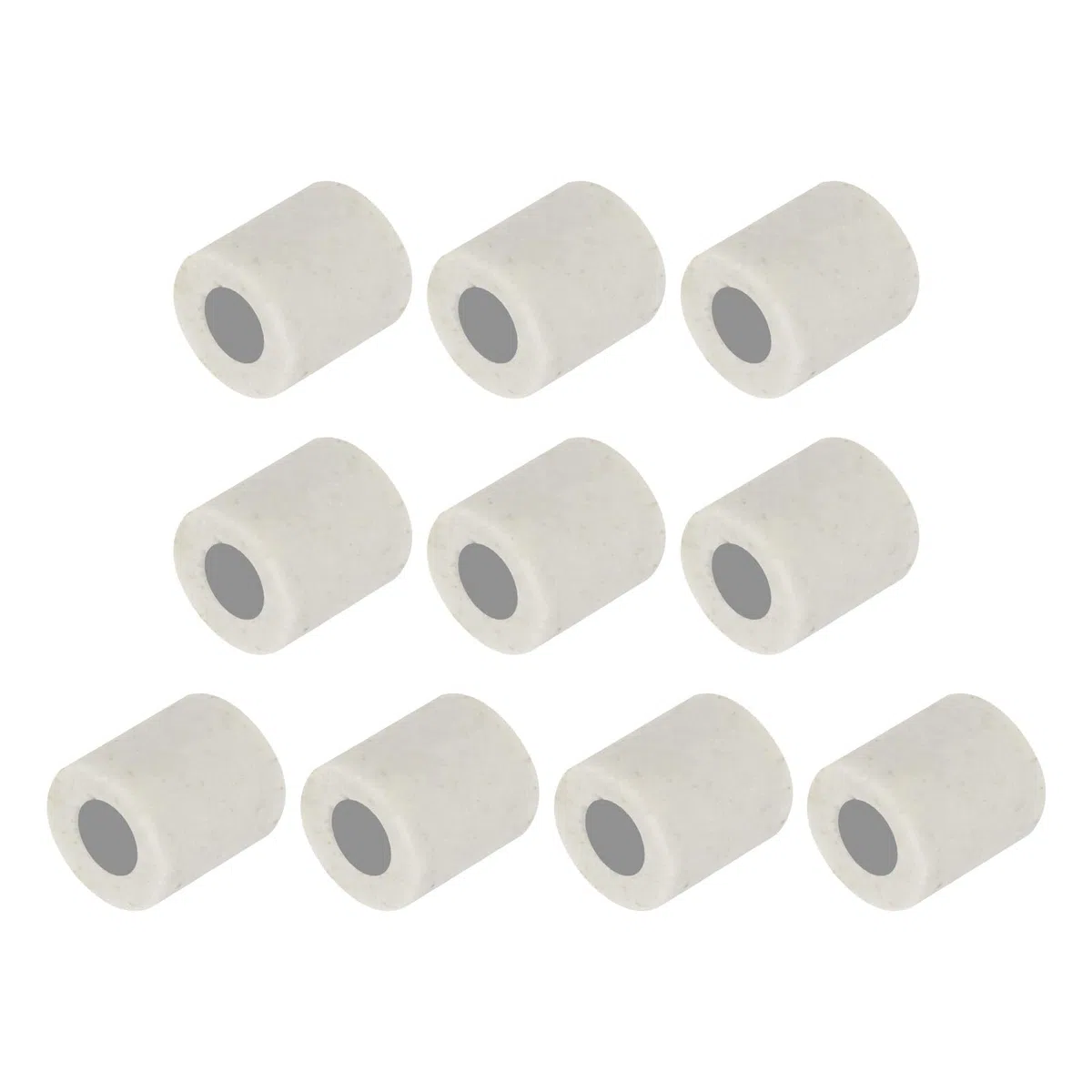 QUARKZMAN 10pz Tubo Ceramico Isolato da 2mm per Fascio di Fili Elettronici Protezione Isolante Termica a Singolo Foro, 4mm x 5mm