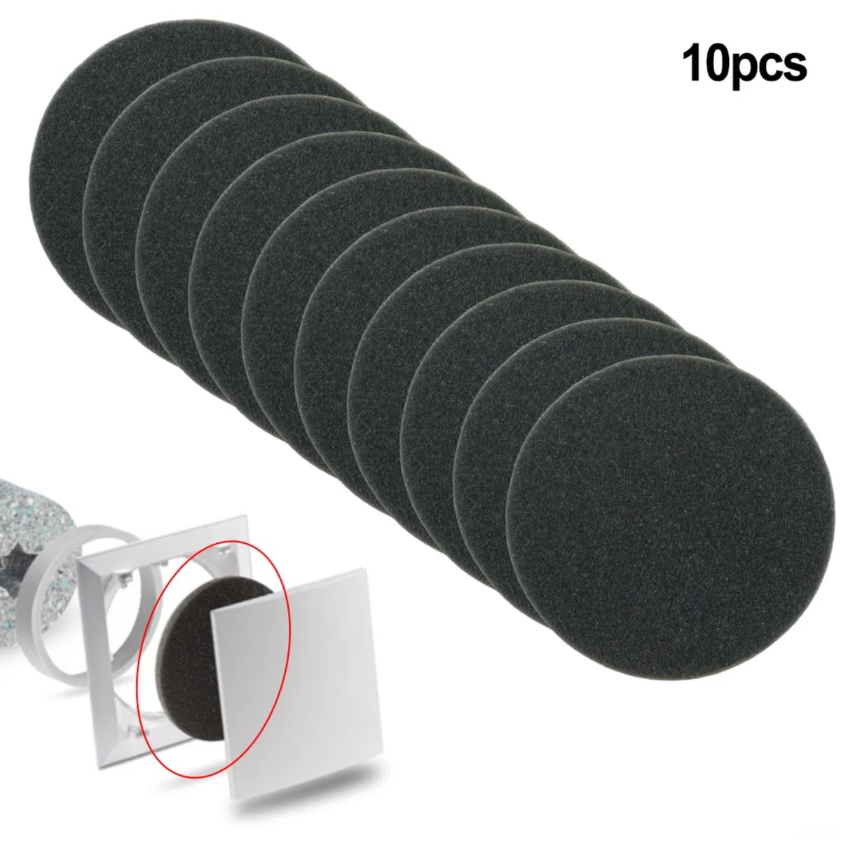 Filtri di ventilazione lavabili G3 da 140 mm per Lunos ALD ALD-R160 e2 AB 30/60 RA 15-60 e2kurz e2neo, confezione da 10 pezzi, design rotondo per filtrazione delle polveri sottili e aria pulita negli