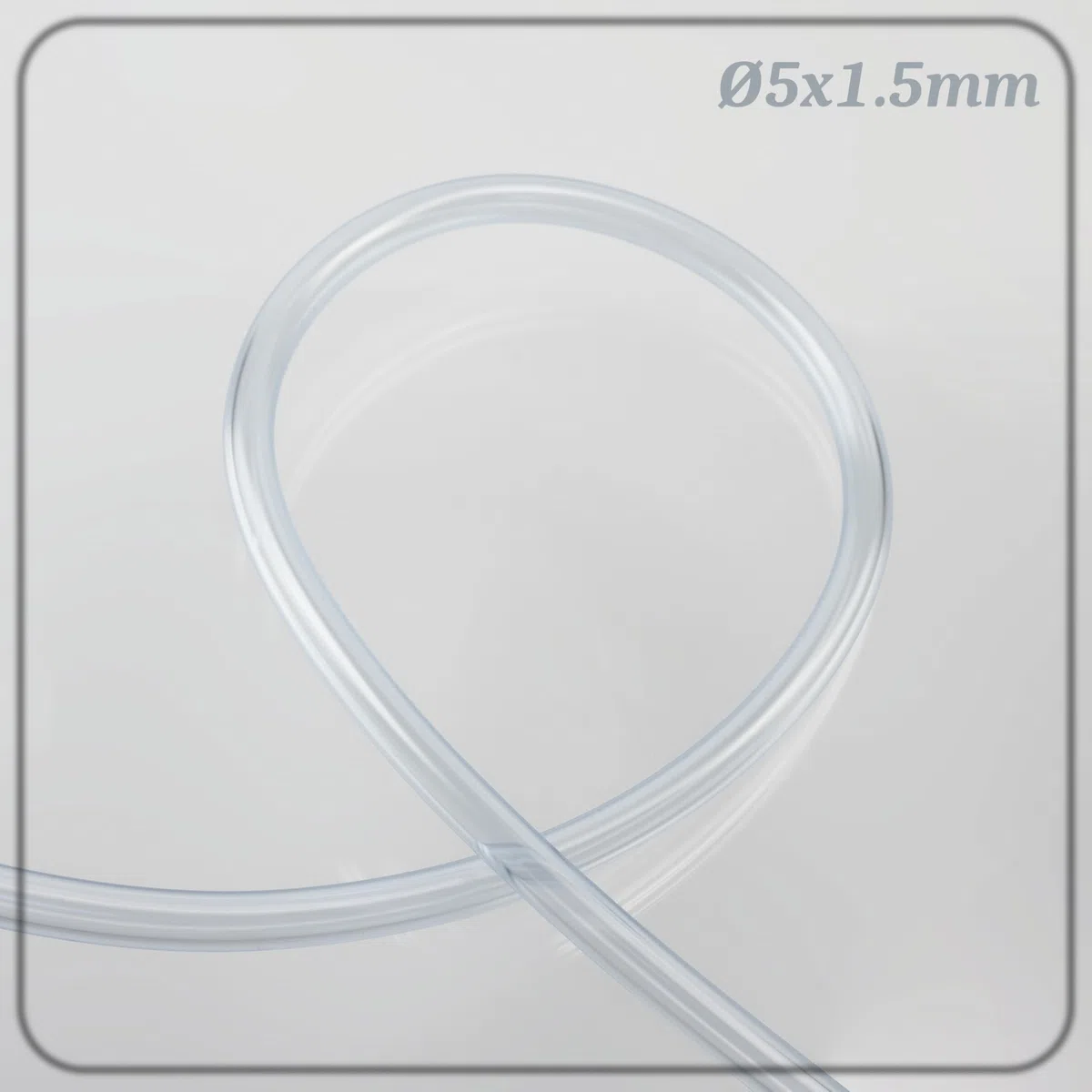 AERZETIX Tubo universale flessibile trasparente 4.5 m Ø5x1.5 mm in plastica