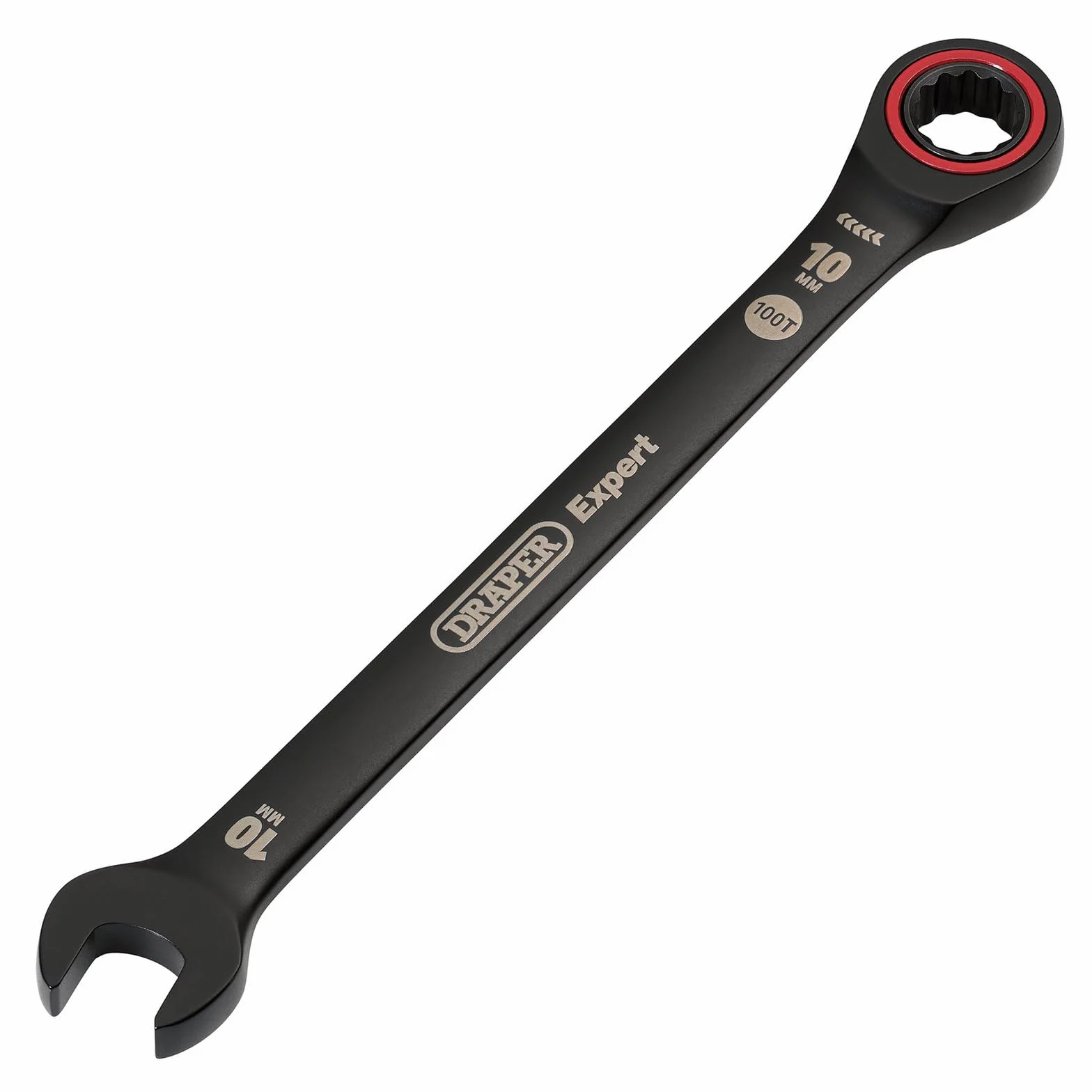 Draper Expert 03881 - Chiave combinata a cricchetto con sistema metrico, 10 mm, colore: nero
