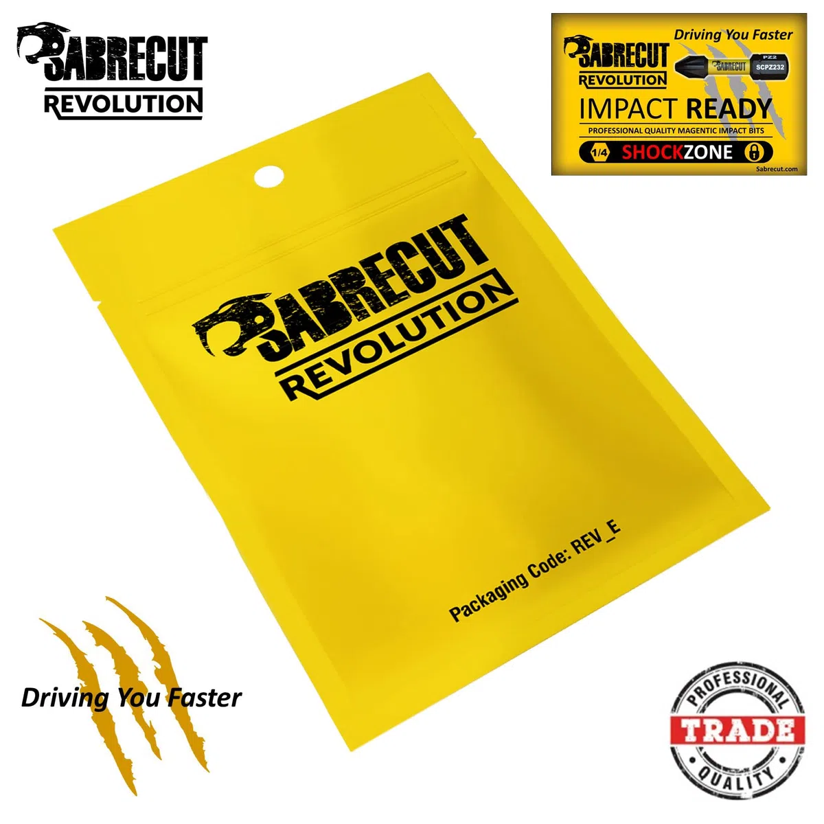 5 x SabreCut SCPH289_5 89 mm PH2 Set di punte per cacciavite a impatto magnetico Phillips Heavy Duty compatibile con Dewalt Milwaukee Bosch Makita e altro