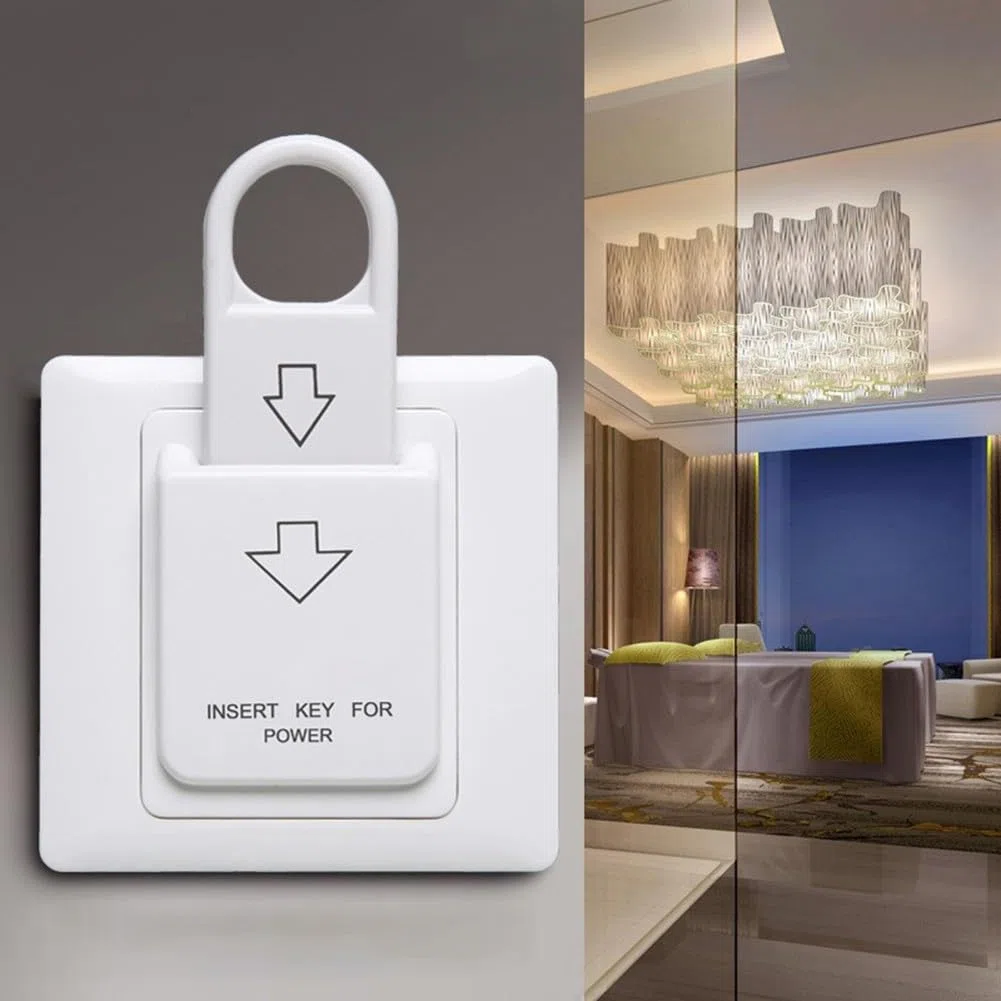 HpLive Interruttore magnetico per schede alberghiere a risparmio energetico, tipo 86, capacità 40 A, con 3 chiavi per il controllo di camere e dispositivi