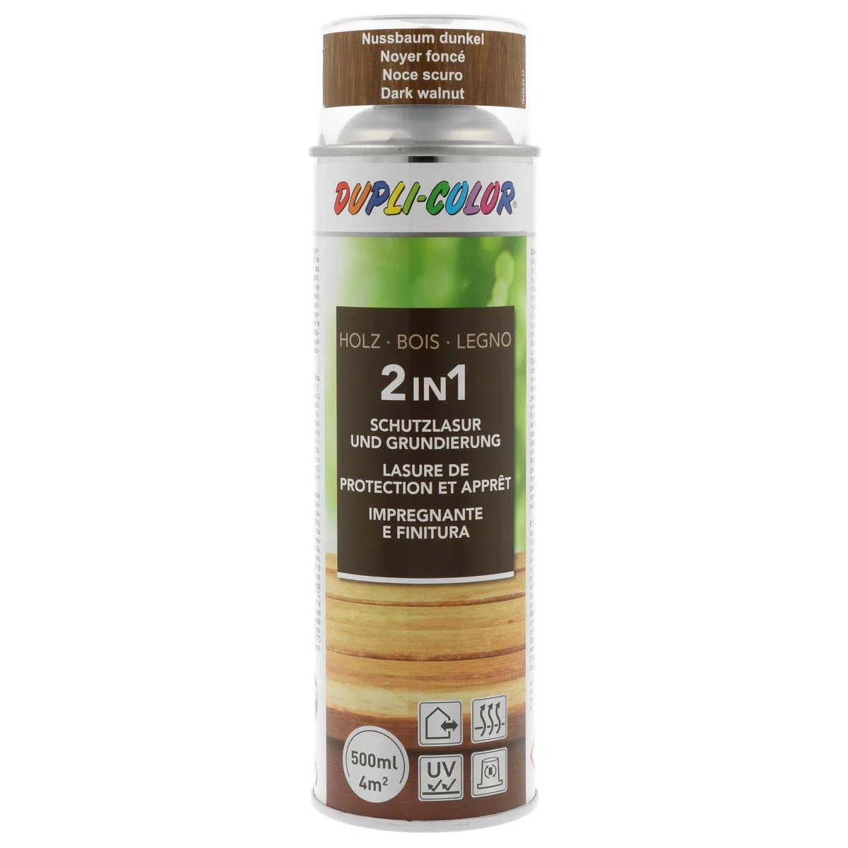 DUPLI-COLOR 391507 IMPREGN LEGNO 2IN1 Noce scuro 500 ml