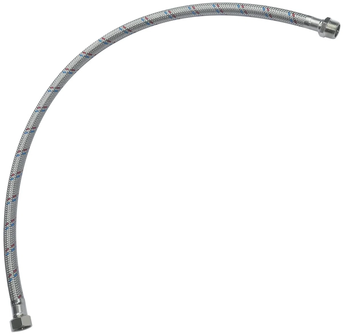AERZETIX - C51087 - Tubo di alimentazione sanitaria 600mm 3/8'' maschio/femmina - raccordo flessibile per rubinetti/bagno/cucina - flessibile di collegamento