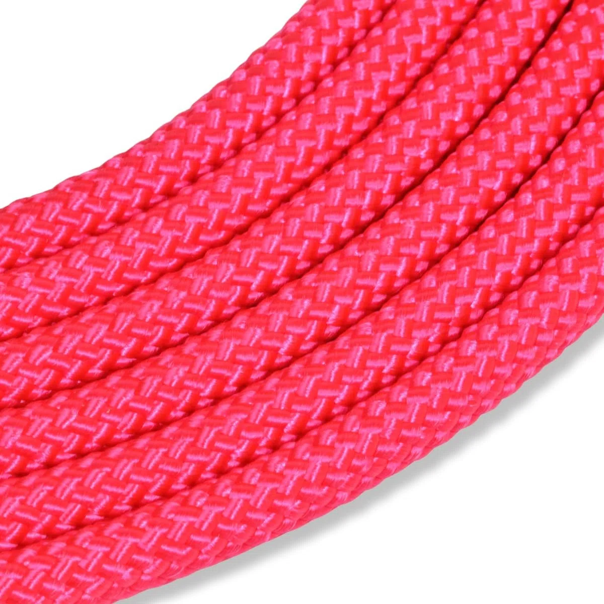 Corderie Italiane 006103196 Doppia treccia skipper alta tenacità, rosa flu, 6 mm - 10 metri