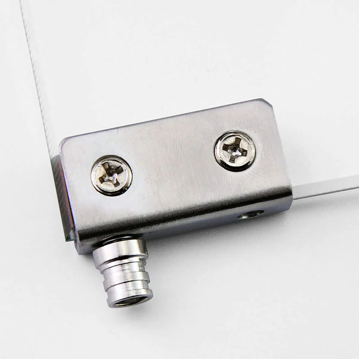Cerniere per porte in vetro, chiusure per porte in vetro, set di morsetti per cerniere per armadi per porte singole da 5-8 mm