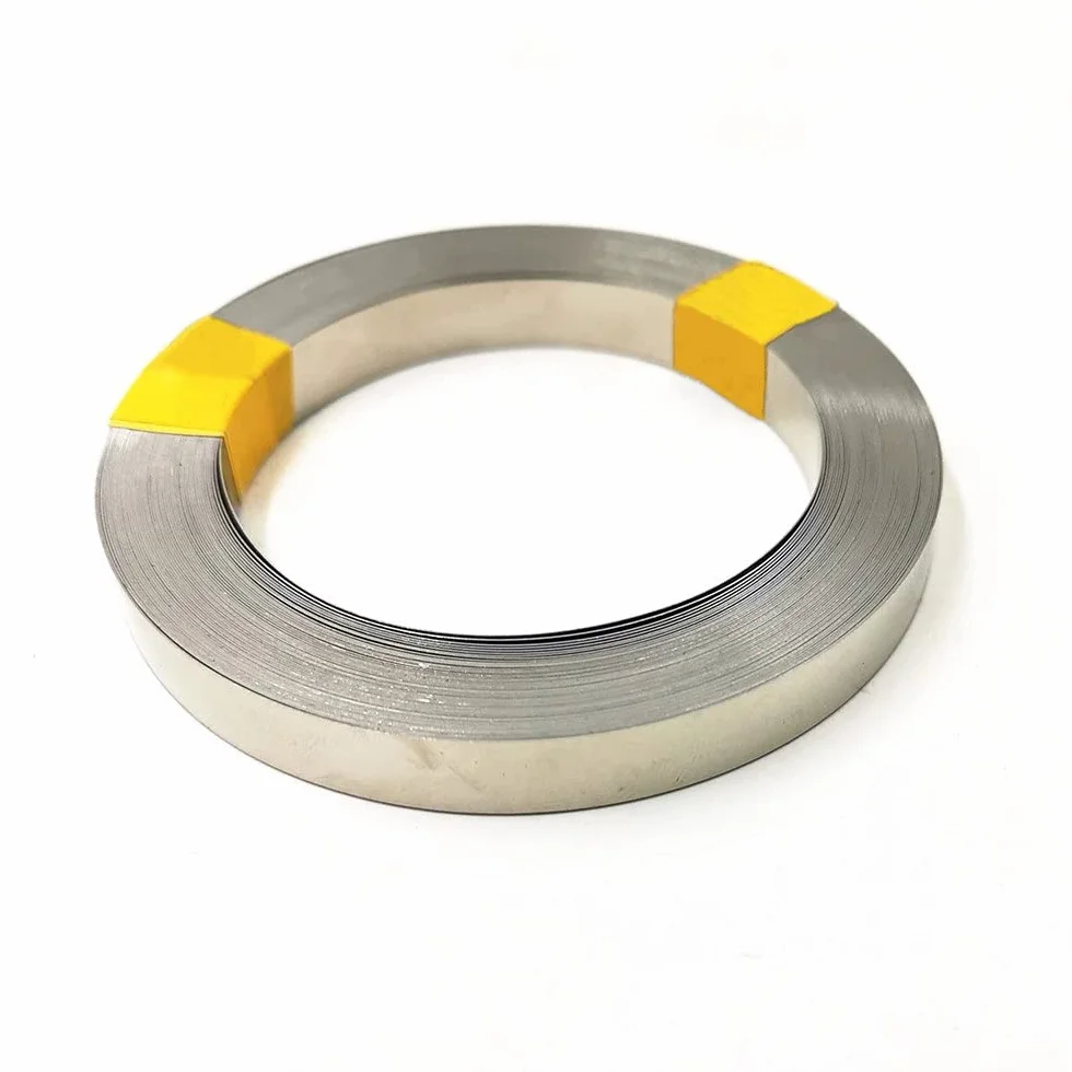 10 Metri Striscia di Nichel per Saldatura a Punti per Batteria in Acciaio nichelato (0,1 mm x 5 mm x 10 Metri)