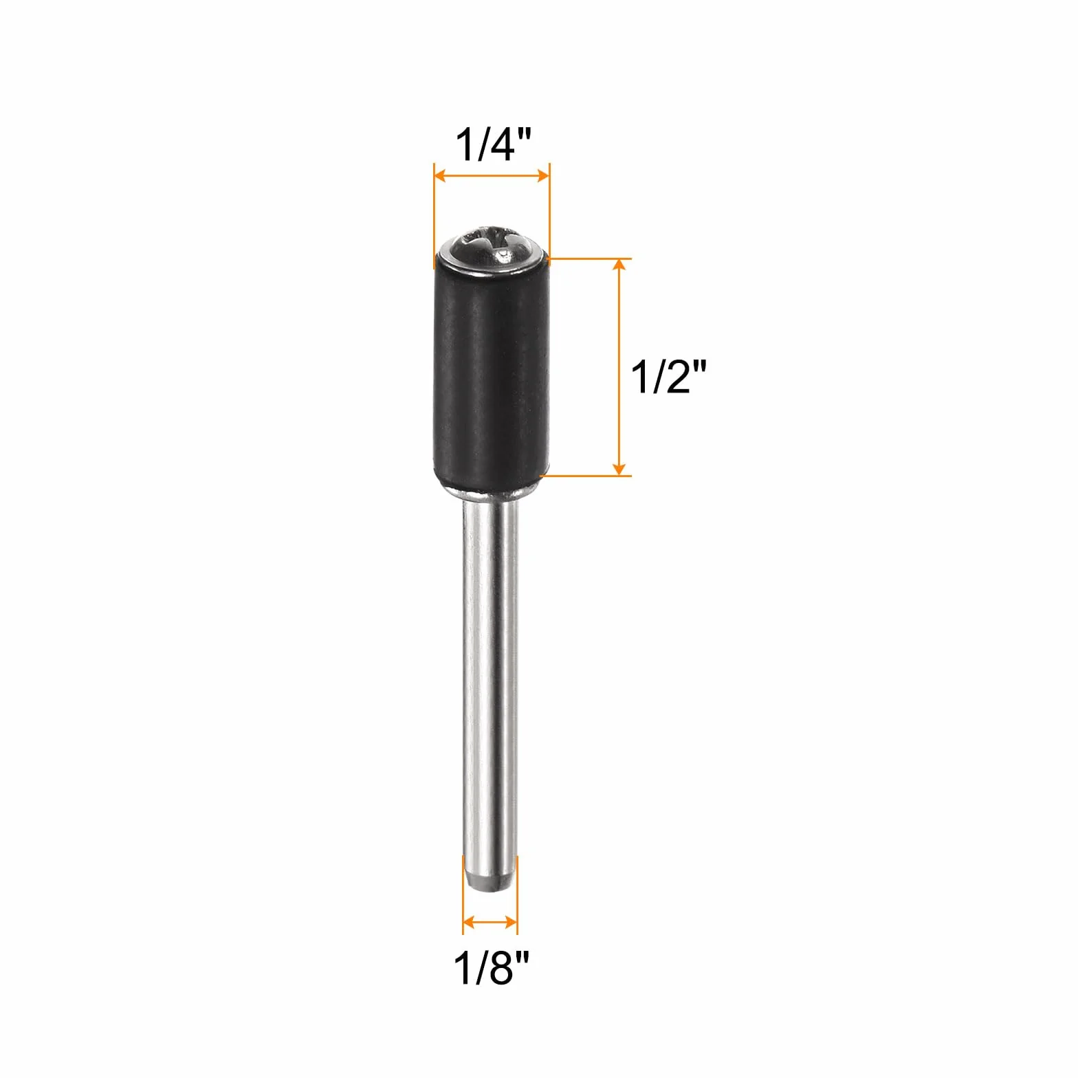 QUARKZMAN 10pz 1/4" Levigatura Tamburo Gomma Mandrini 1/8" Gambo Levigatura Manicotto Supporto per Tamburo Levigatrice Rotativa Smerigliatrice