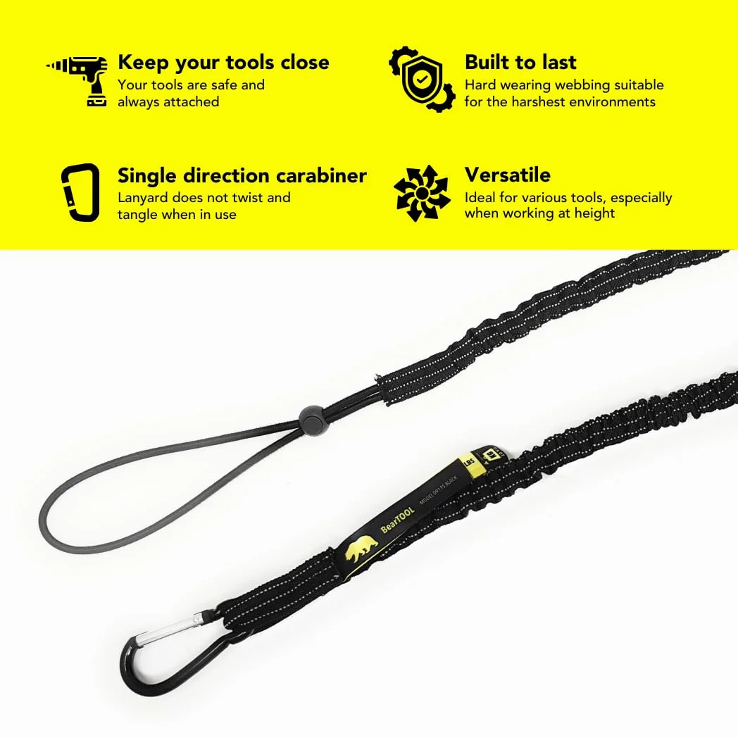 BearTOOLS - Cordino per attrezzi (nero 0911S)