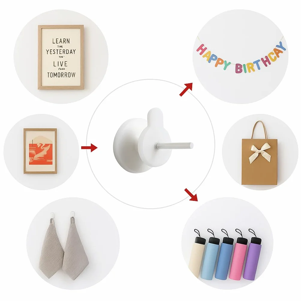 Set di Ganci per Quadri Muro Antitraccia - Ganci Invisibili per Appendere Foto, Dipinti, Specchi - 3 Ganci (20 Pezzi)