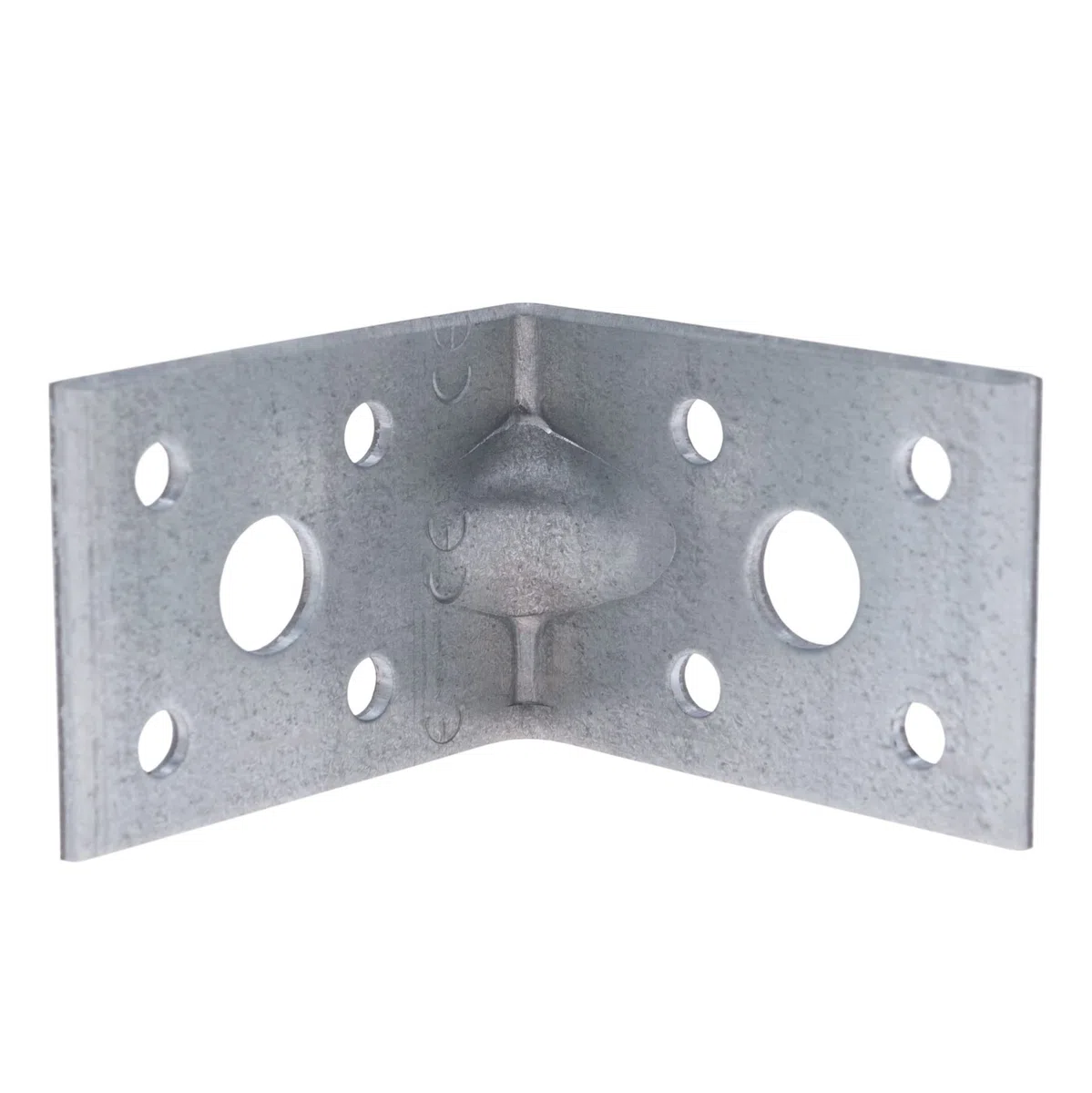 Squadretta di Giunzione 50mm con Сostola Rinforzata Angolo Staffe 90 50x50x35x2mm Zincato per Armadi di Legno Mobili Brace Shelf Supporter (Quantità da 10 pezzi)