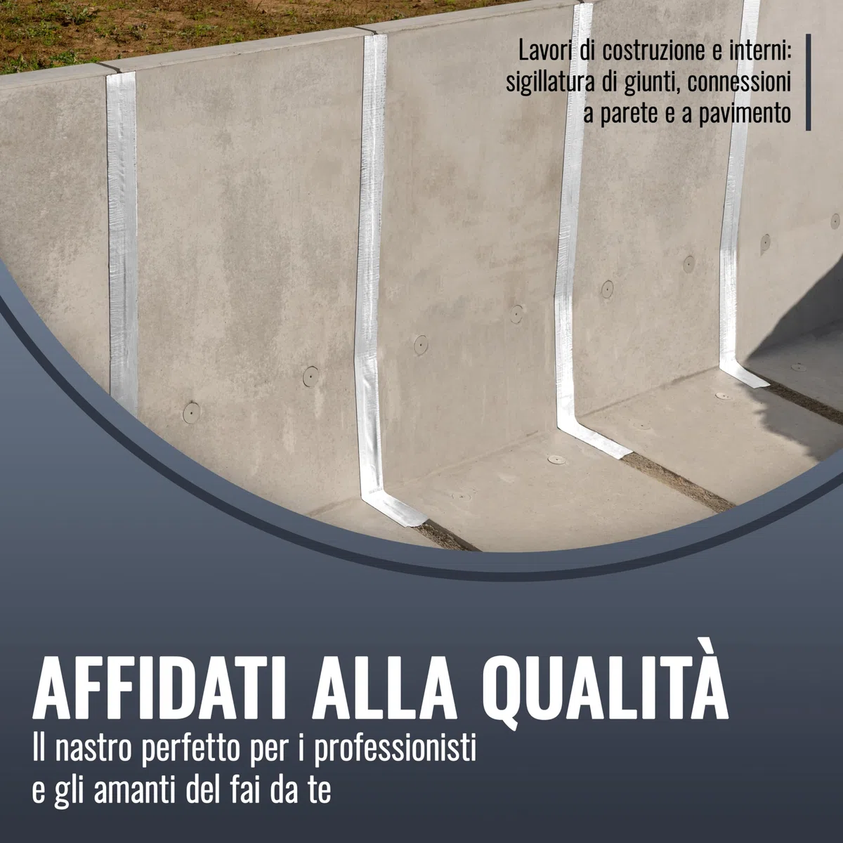 POPPSTAR Nastro alluminio adesivo per riparazione (5 m x 50 mm x 1,5 mm) Nastro butilico con pellicola di alluminio impermeabile