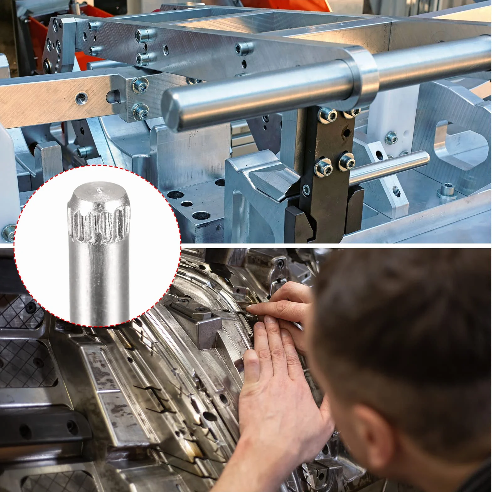 QUARKZMAN 1,6x25mm 304 Spine in Acciaio Inossidabile, 60pz Spina a Testa Scanalata con Estremità Piana, Spina Cilindrica Posizionamento Supporto Letto Scaffale Elementi Fissaggio Ripiani