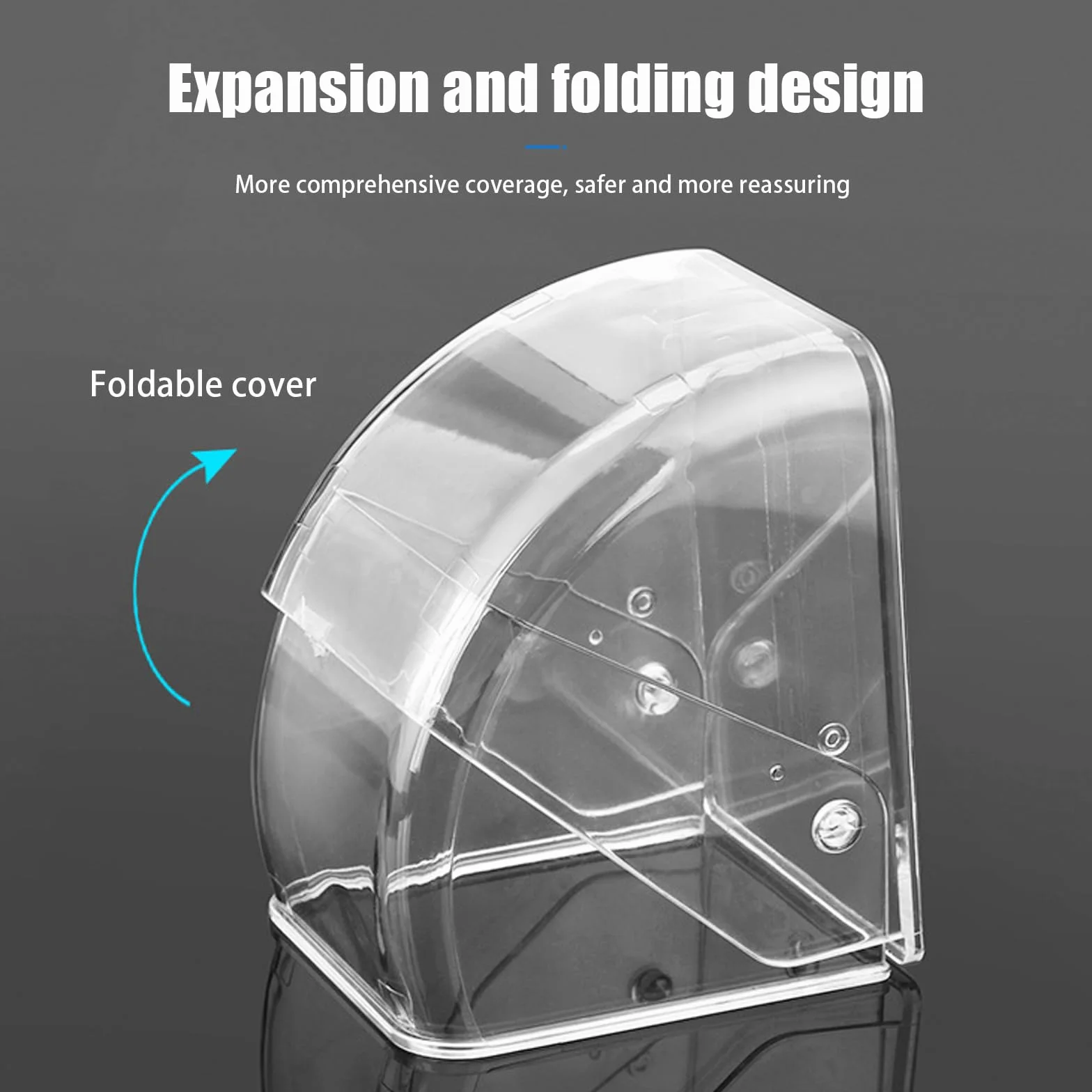 Copertura antipioggia per campanelli, set di campanelli esterno con copertura impermeabile in plastica ribaltabile, alloggiamento facile installare per il pulsante campanello, campanello senza fili